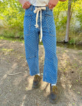 Nori Polka Dot Barrel Jeans