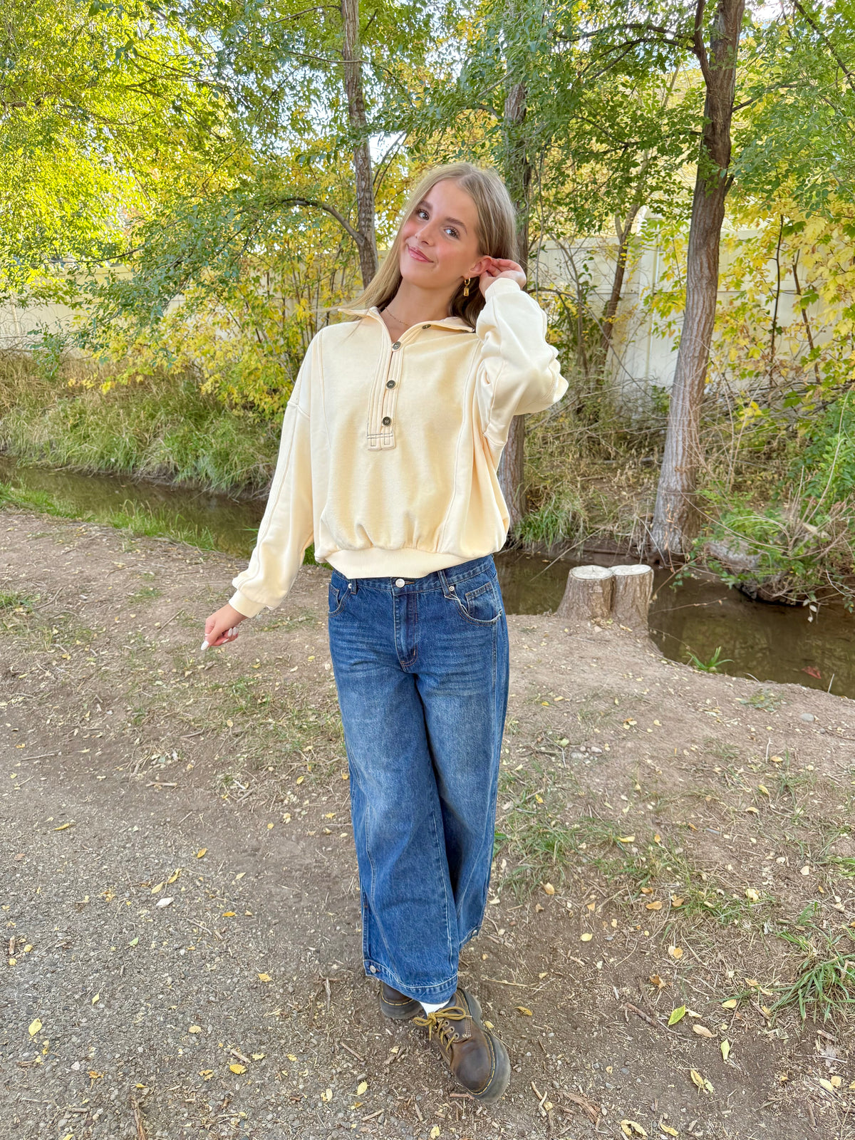 Jovie Mock Neck Sweatshirt