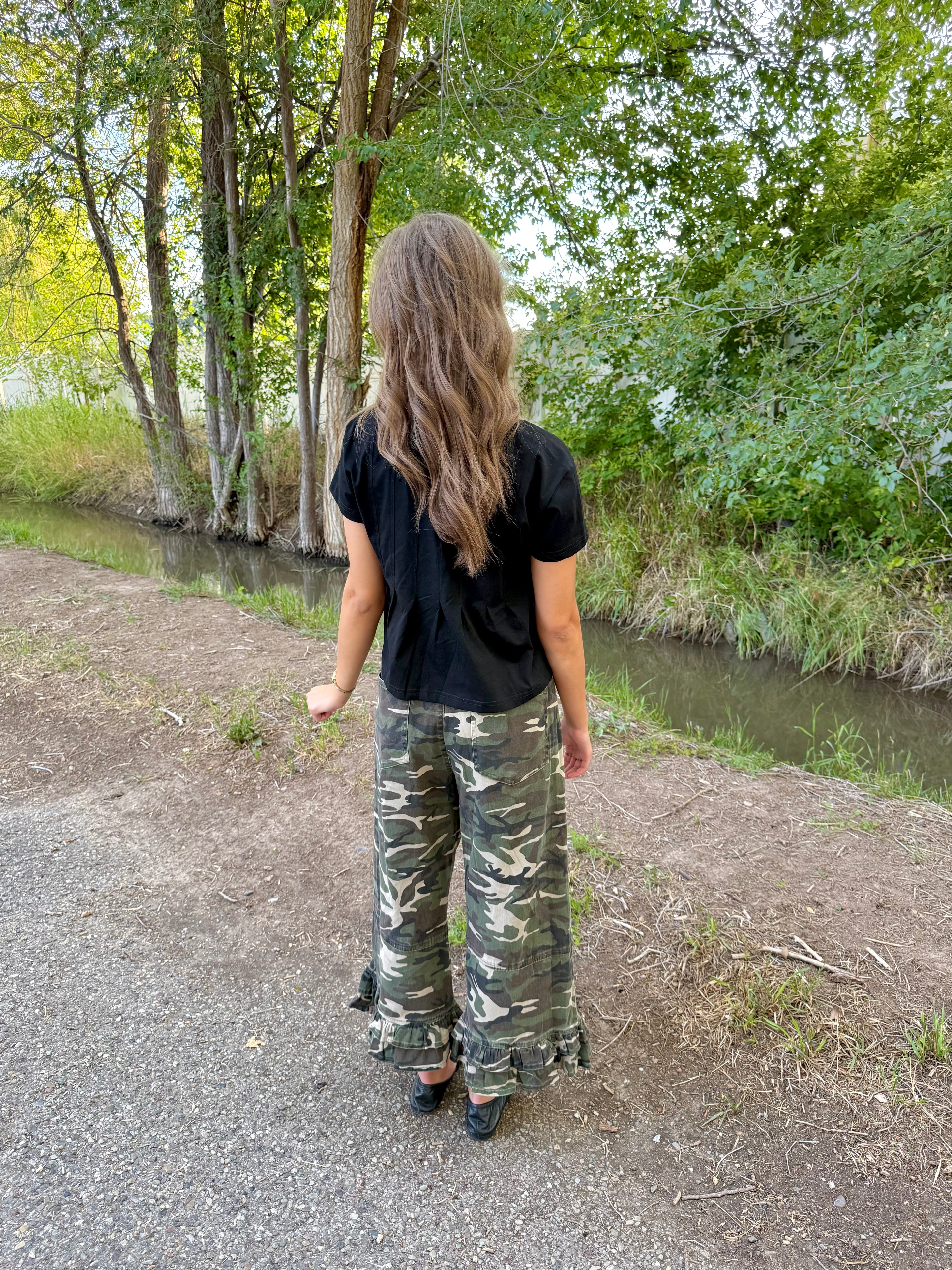 Renegade Ruffle Camo Pants