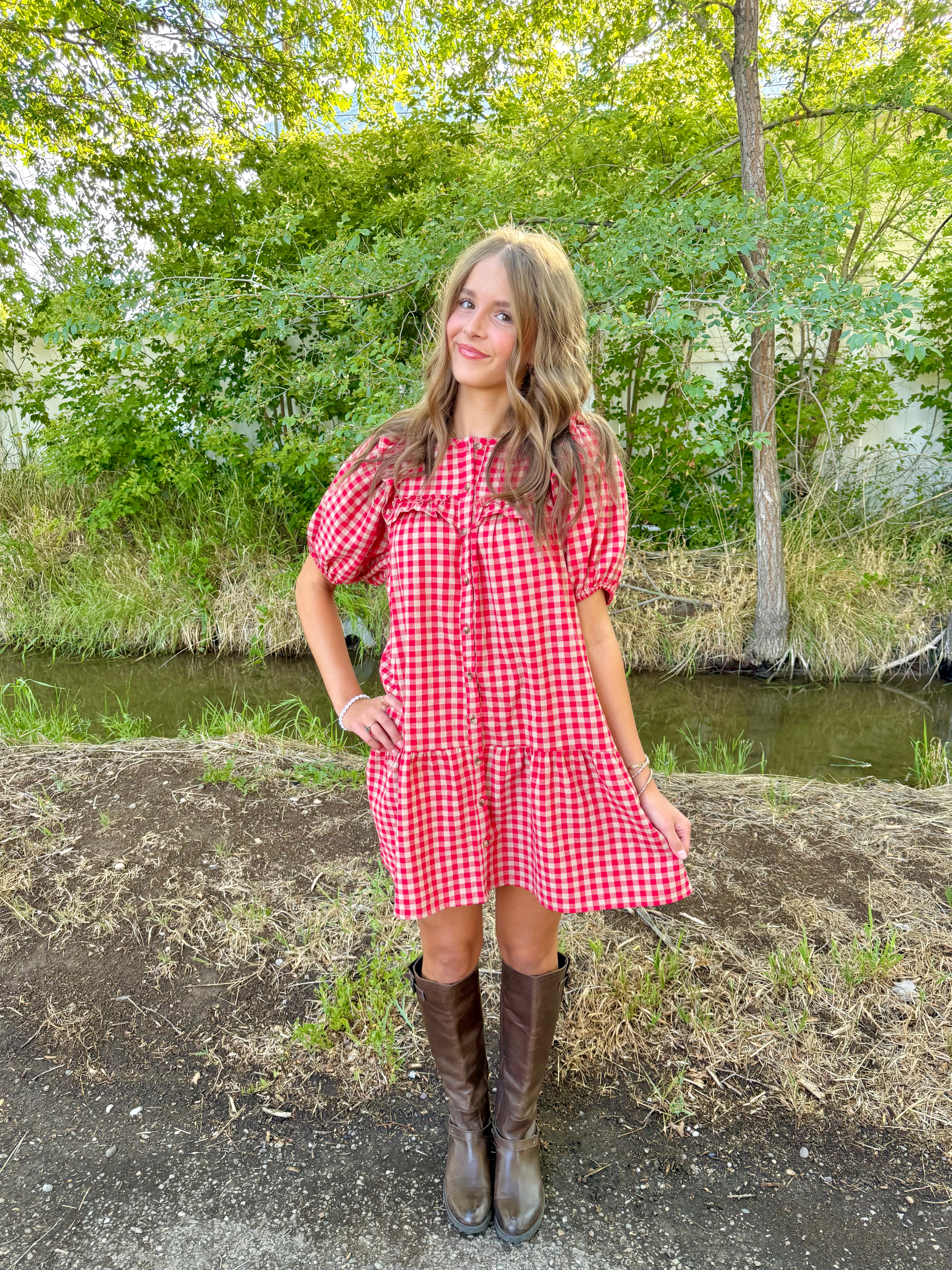 Andie Gingham Dress