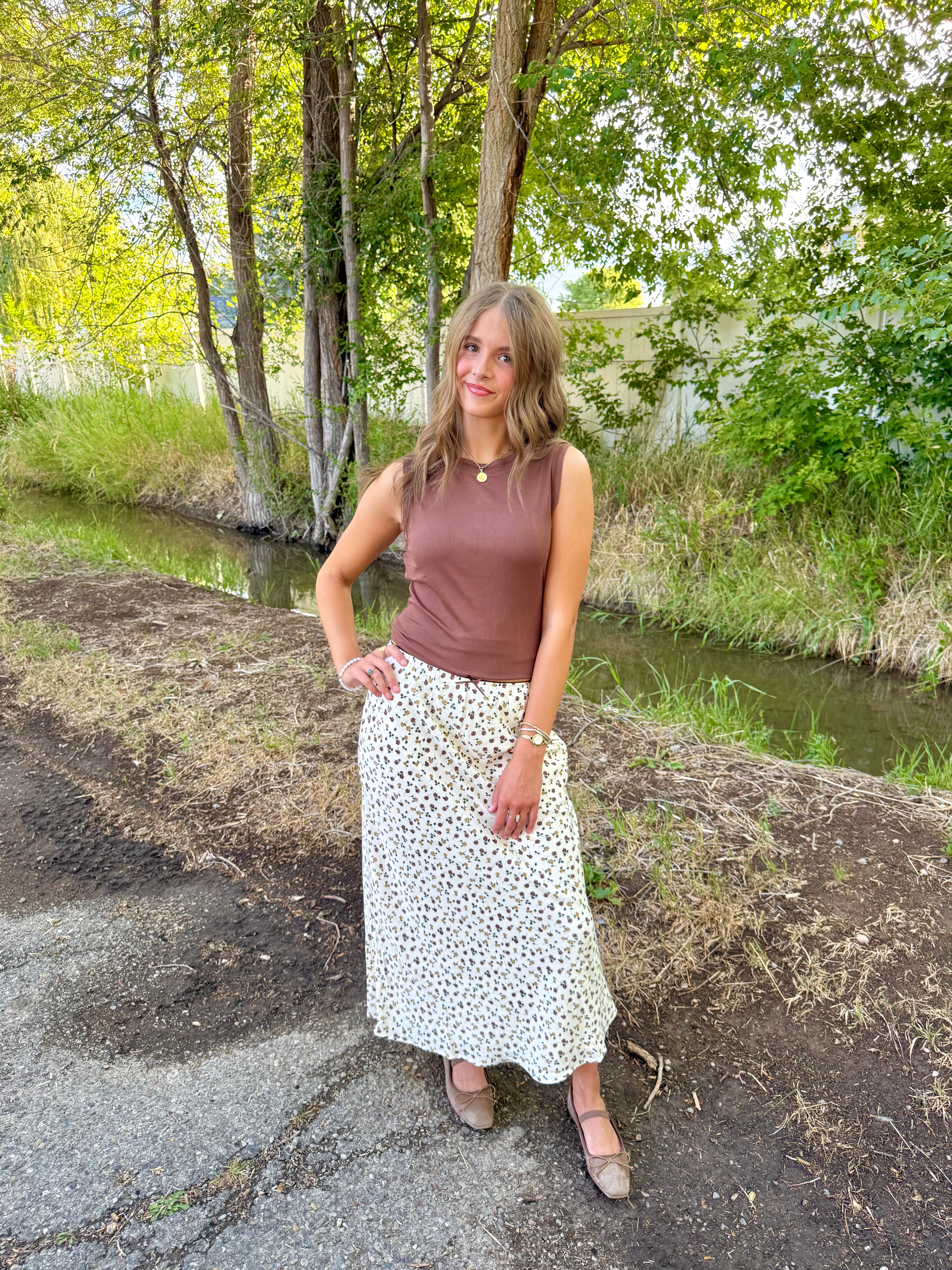 Eden Ditsy Floral Skirt