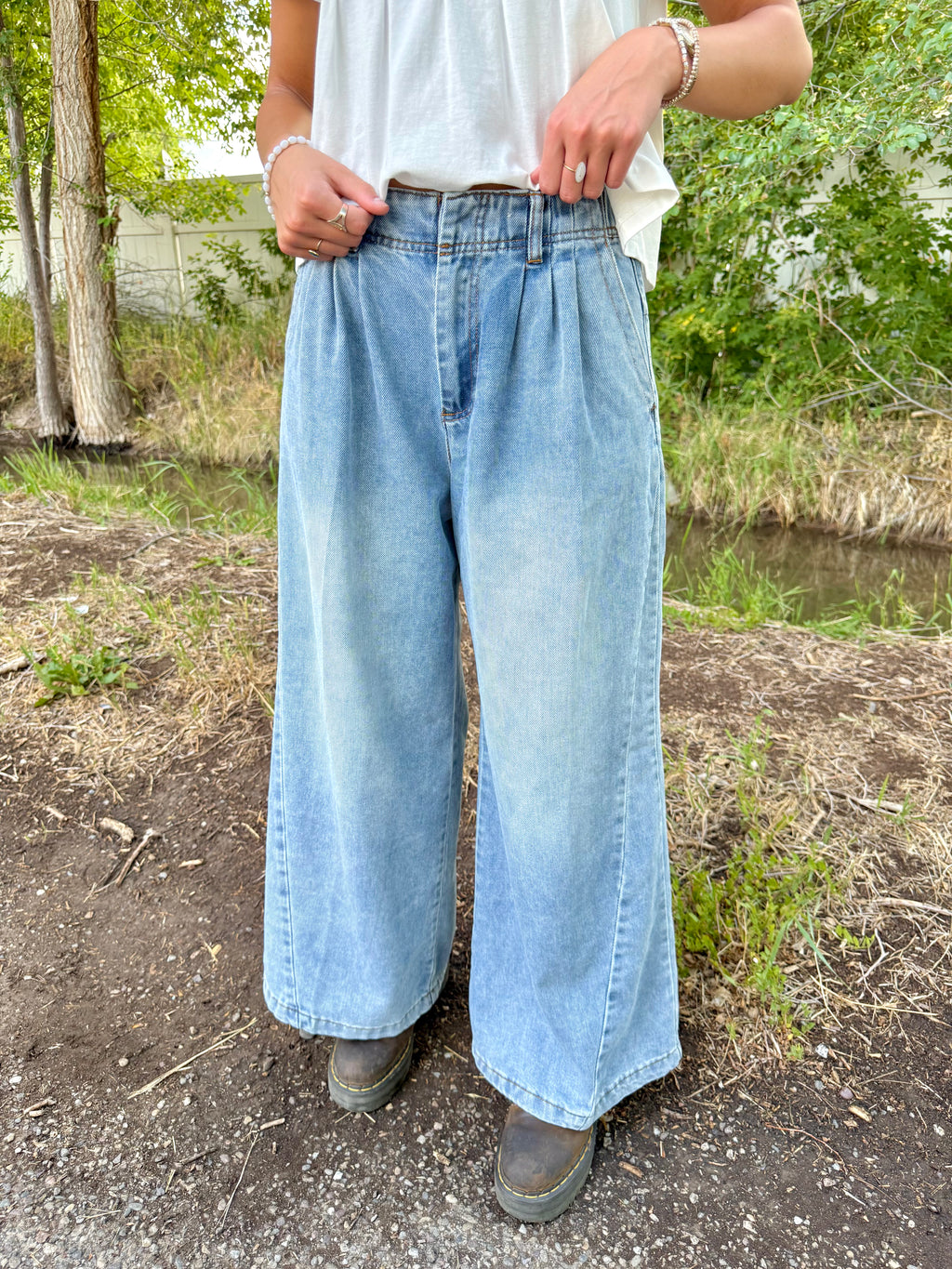 Finishing Touch Wide Leg Denim