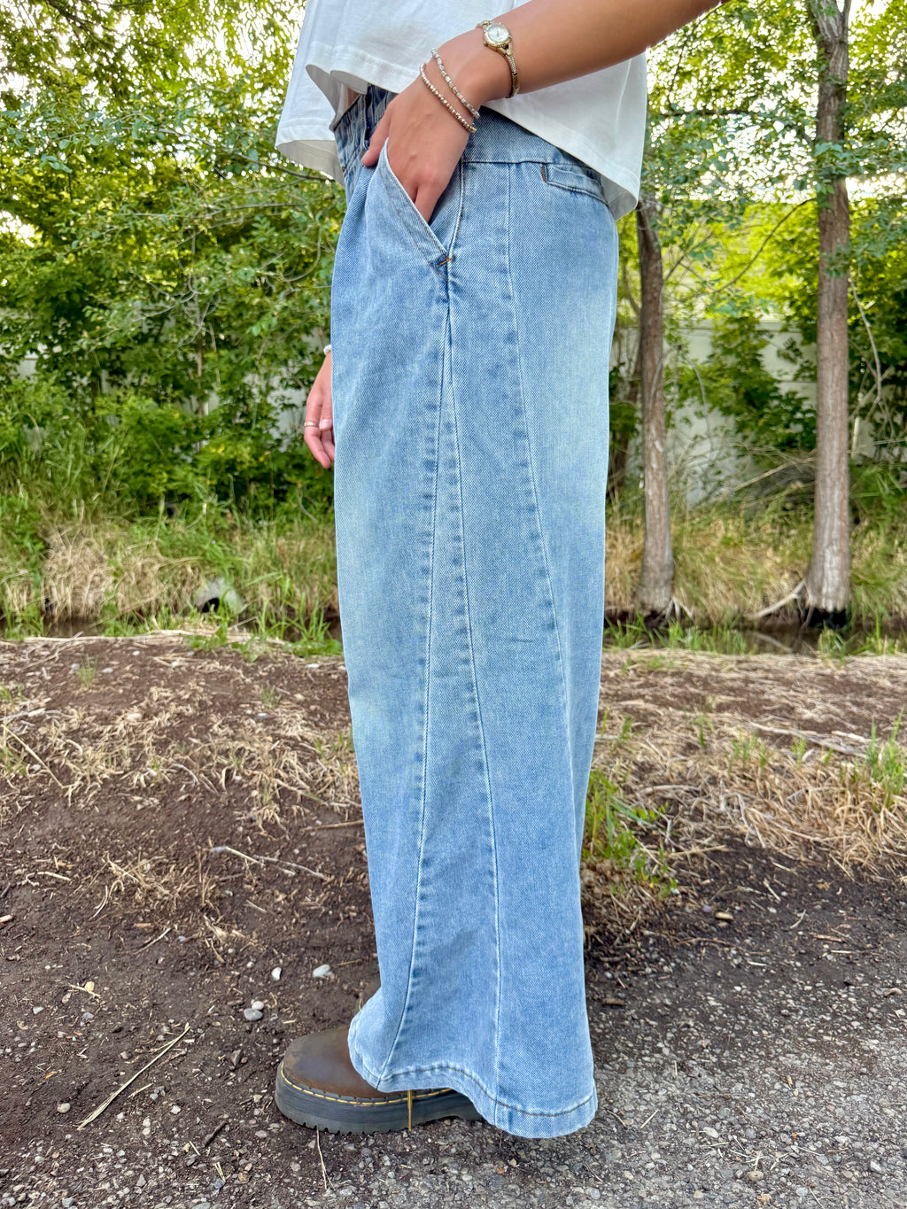 Finishing Touch Wide Leg Denim