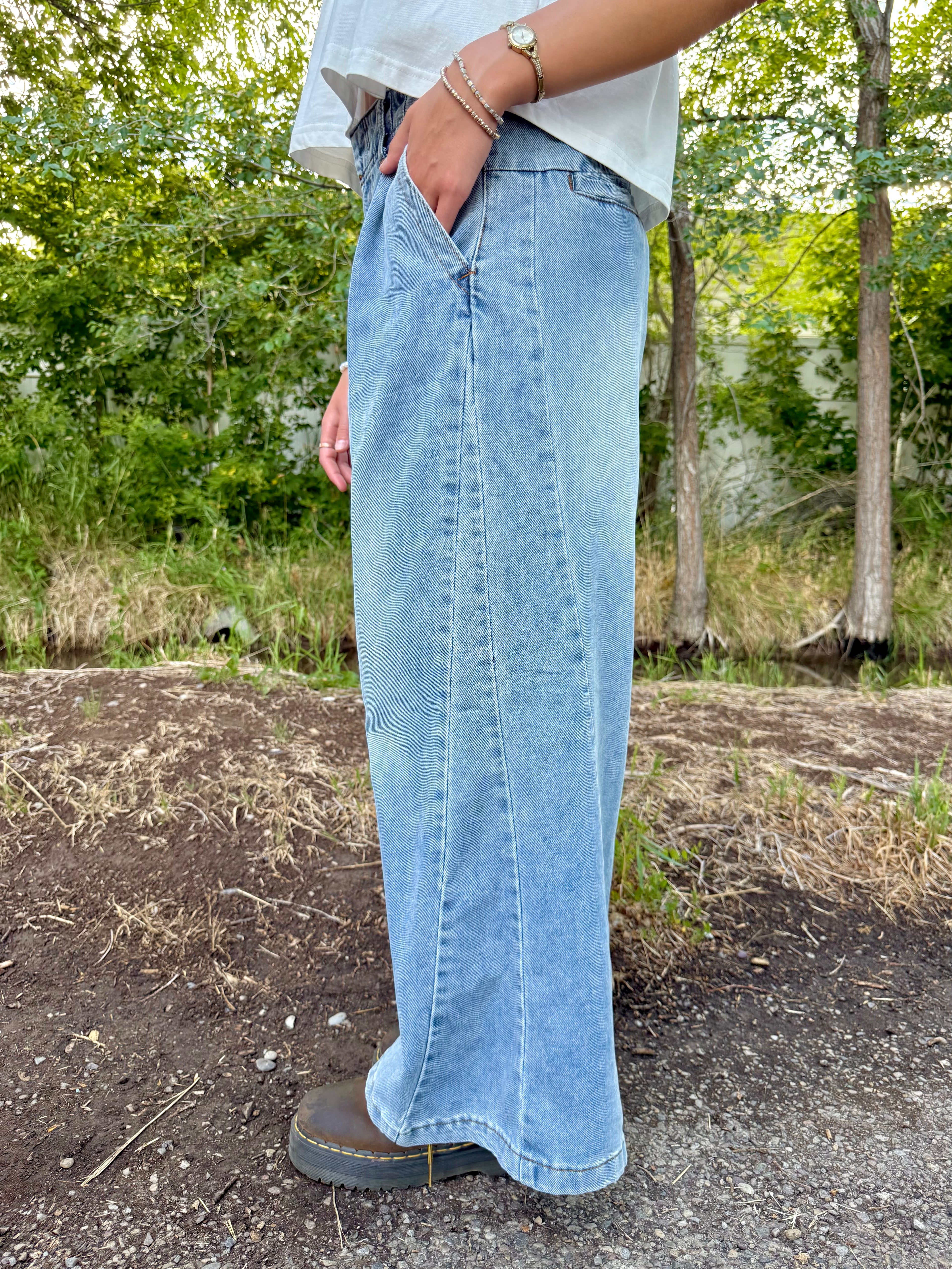 Finishing Touch Wide Leg Denim