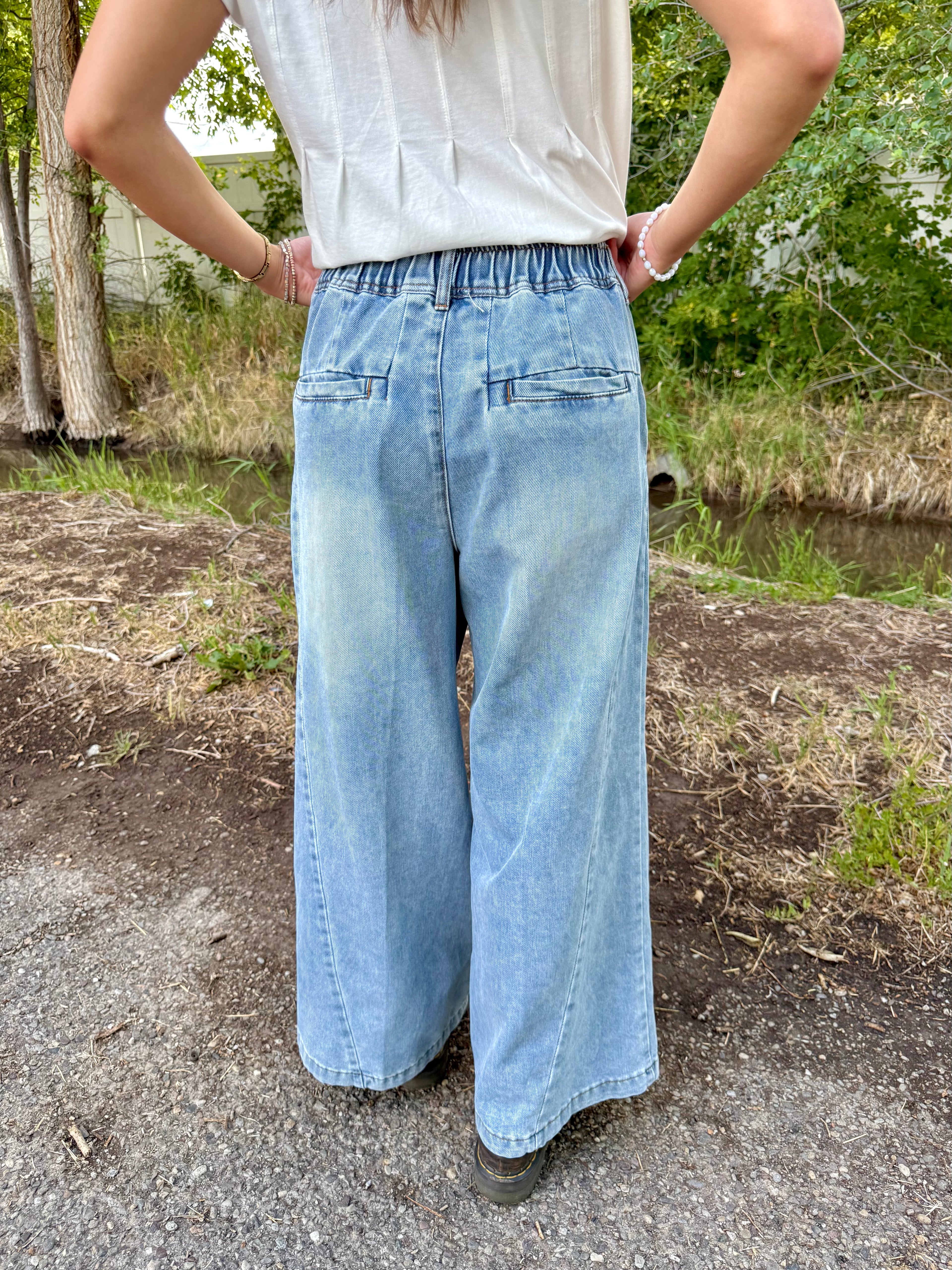 Finishing Touch Wide Leg Denim