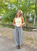 Janey Gingham Barrel Pants