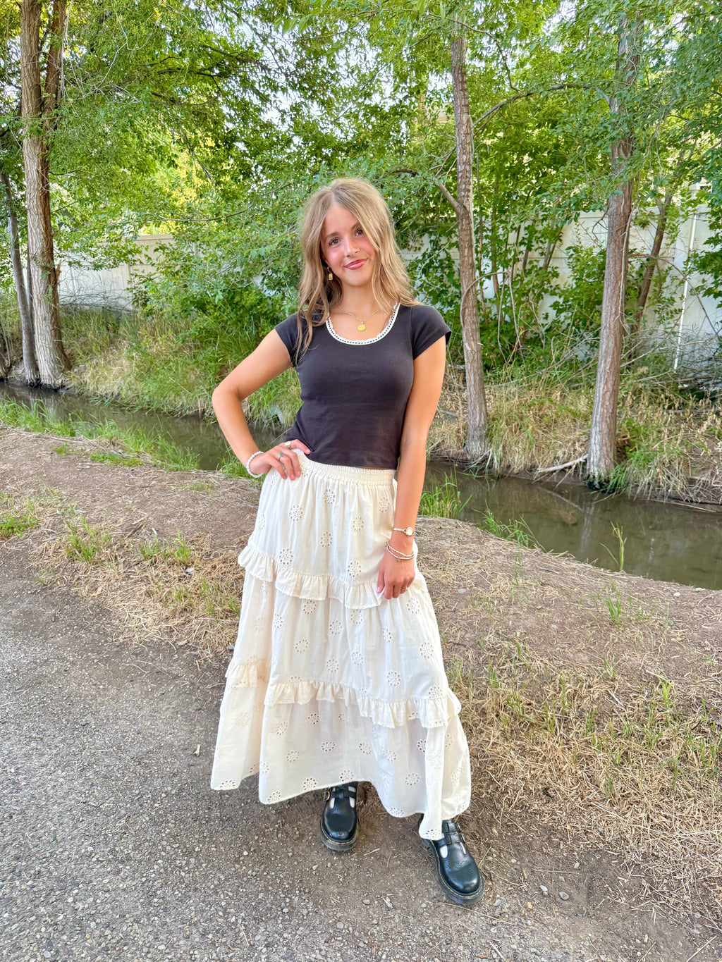 Roselle Eyelet Skirt