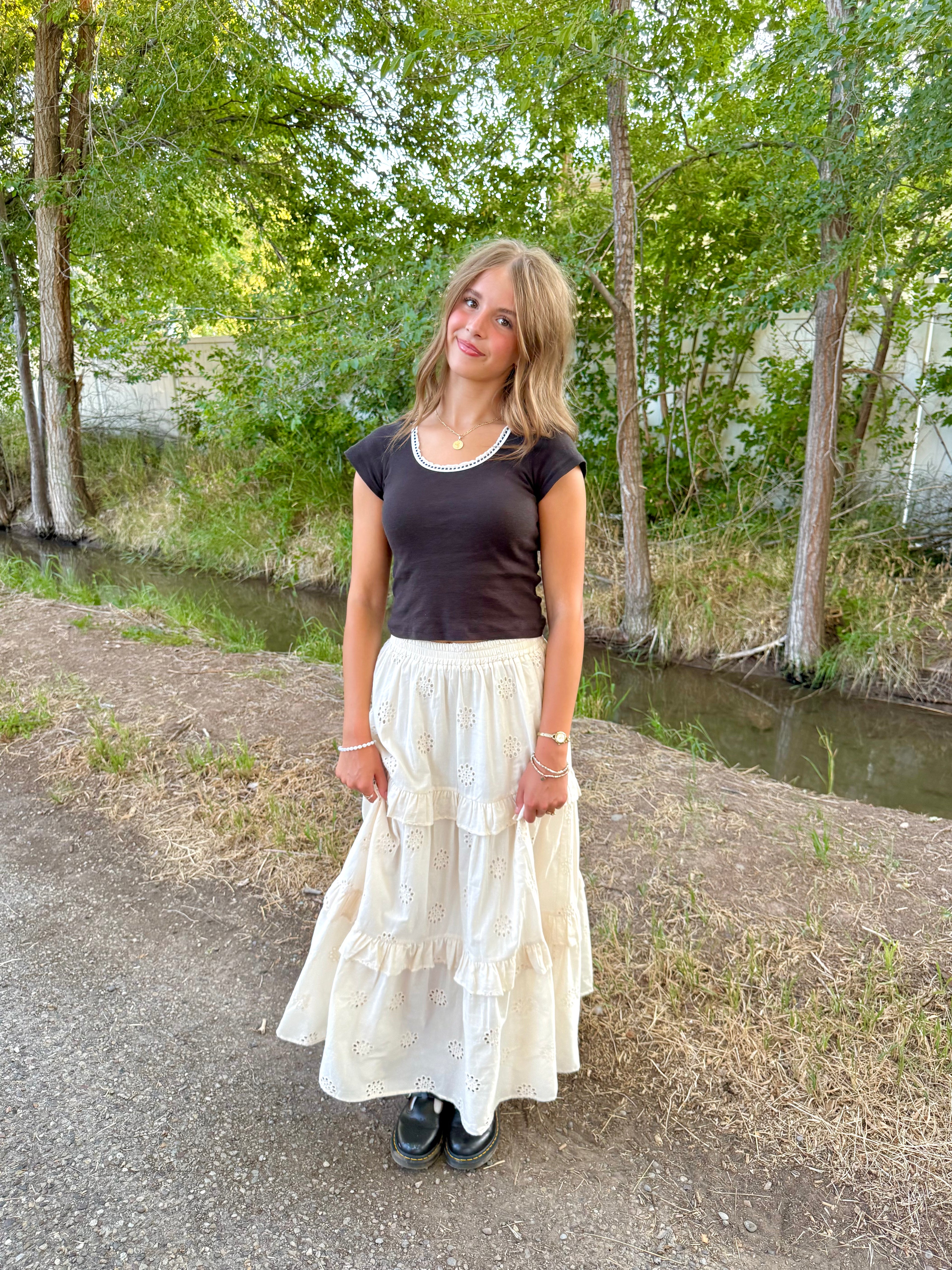 Roselle Eyelet Skirt