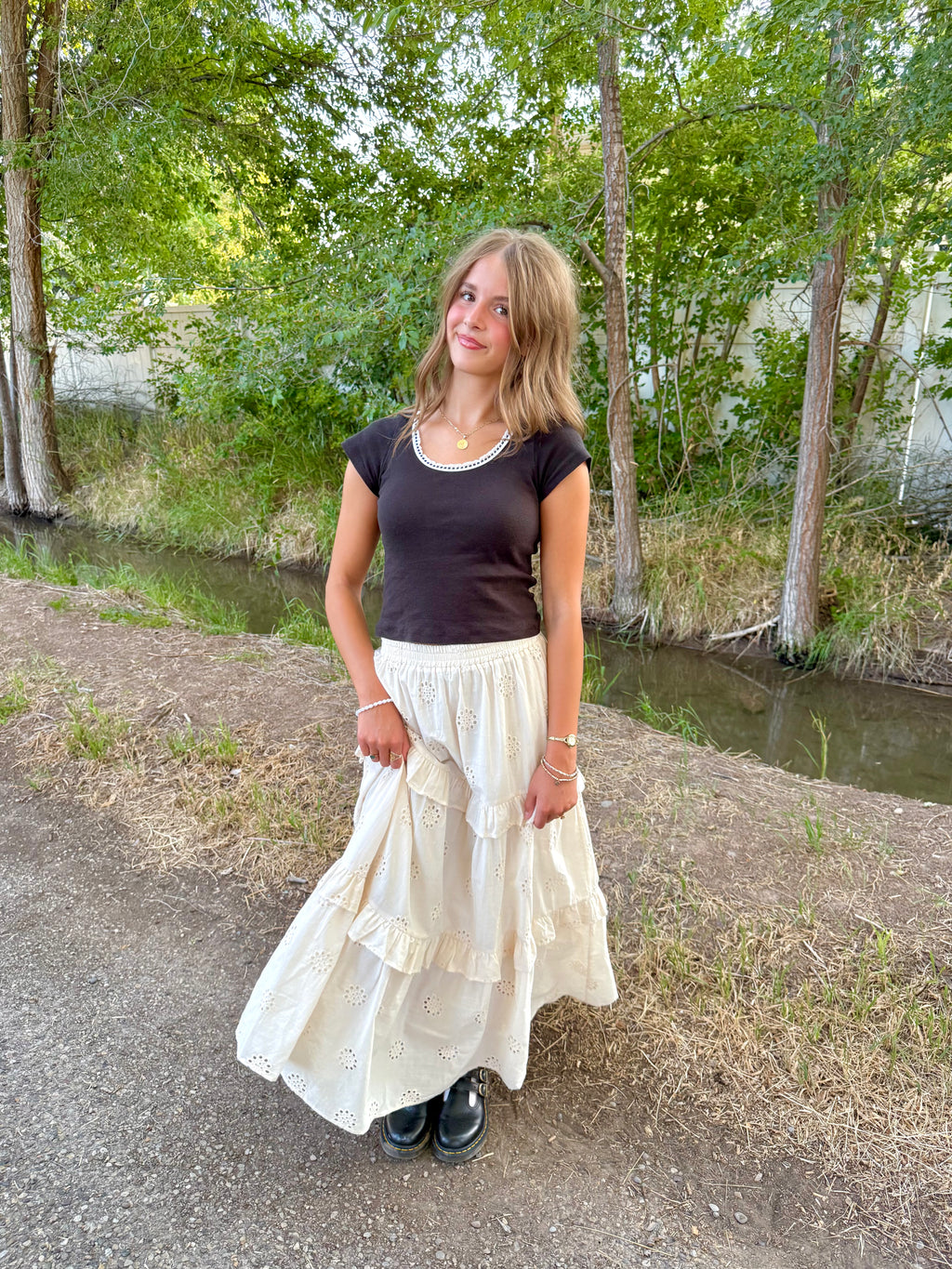 Roselle Eyelet Skirt