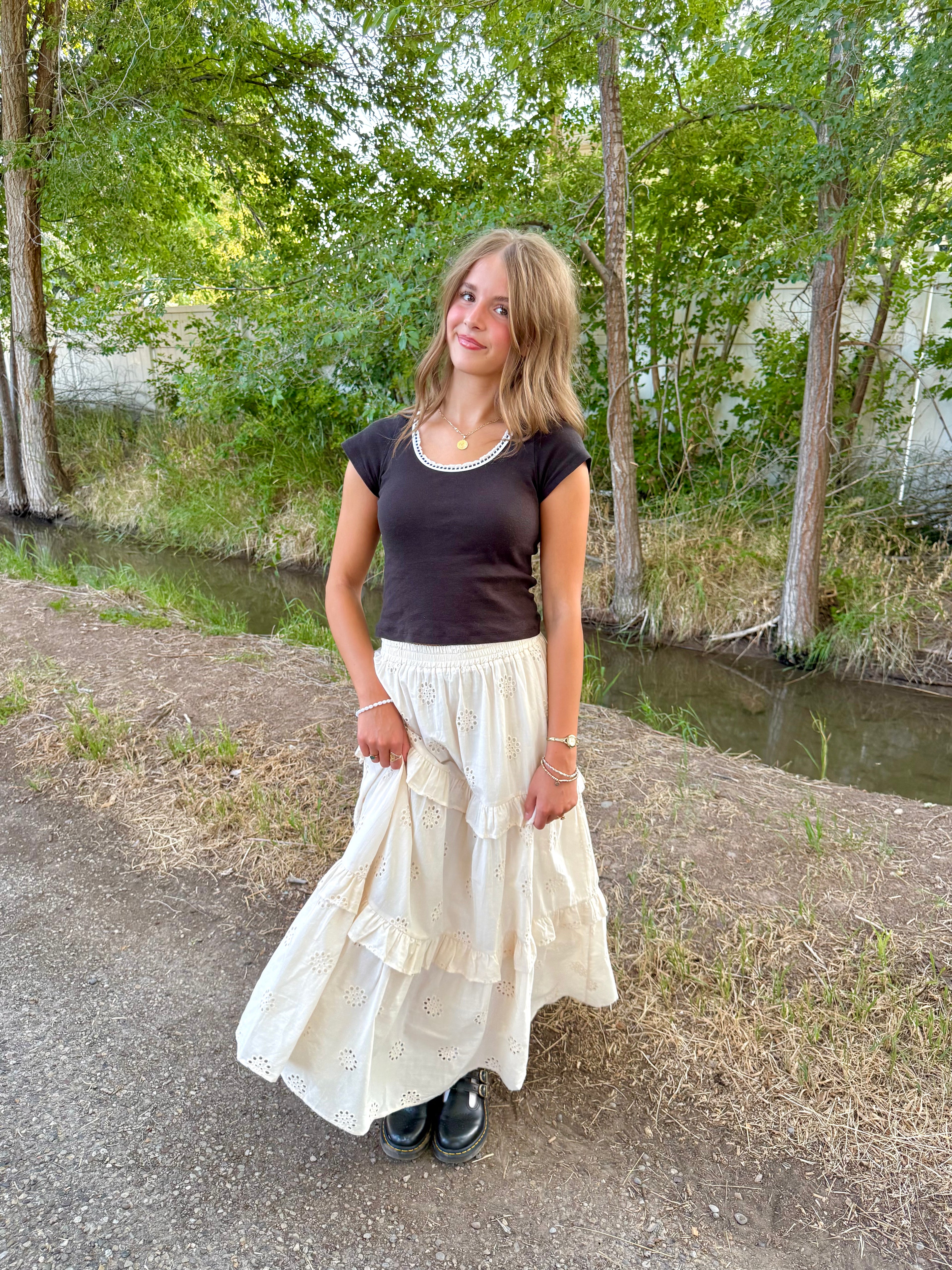 Roselle Eyelet Skirt