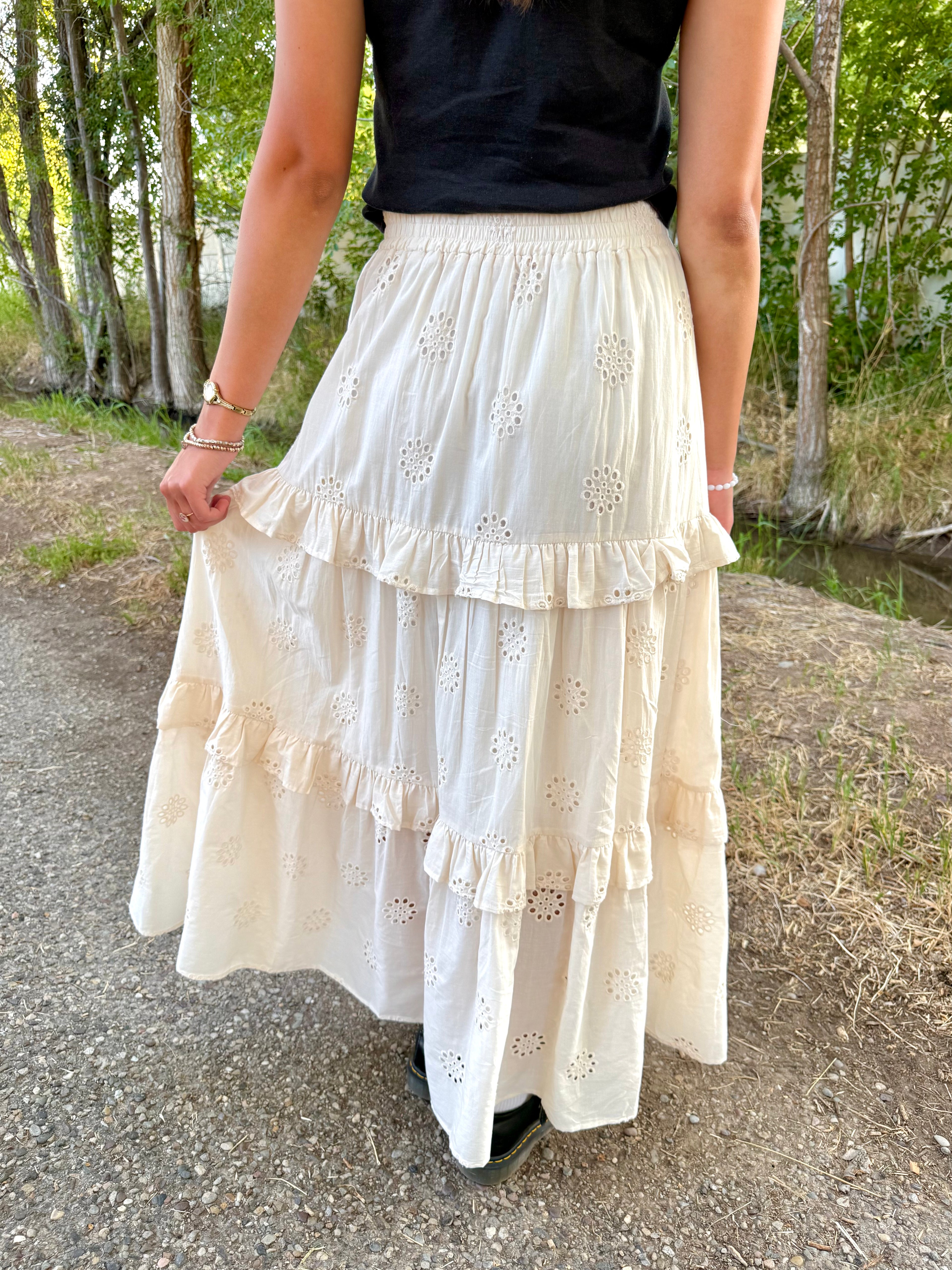 Roselle Eyelet Skirt