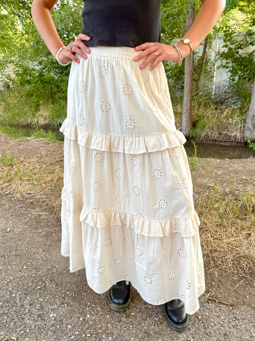 Roselle Eyelet Skirt
