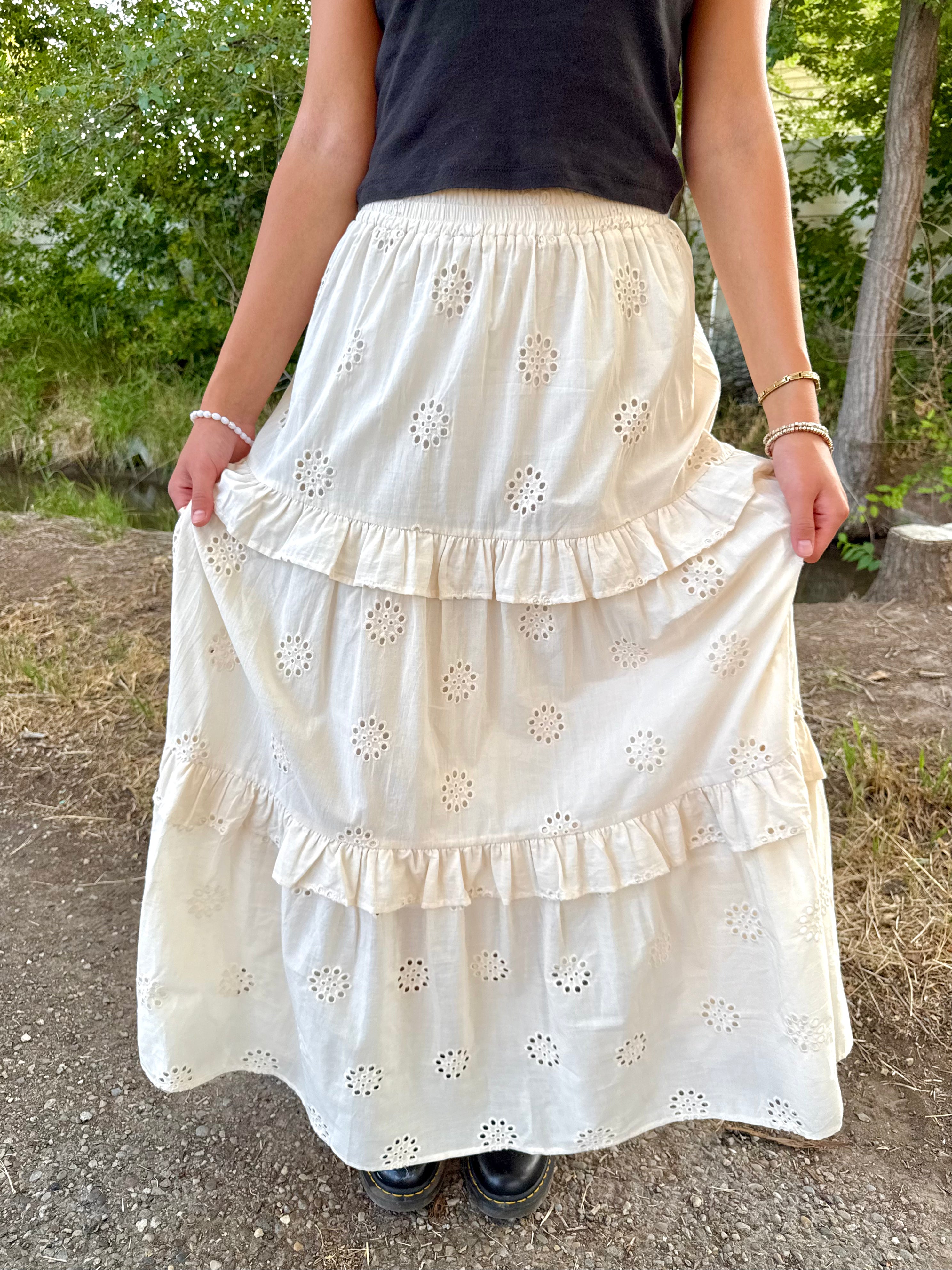Roselle Eyelet Skirt