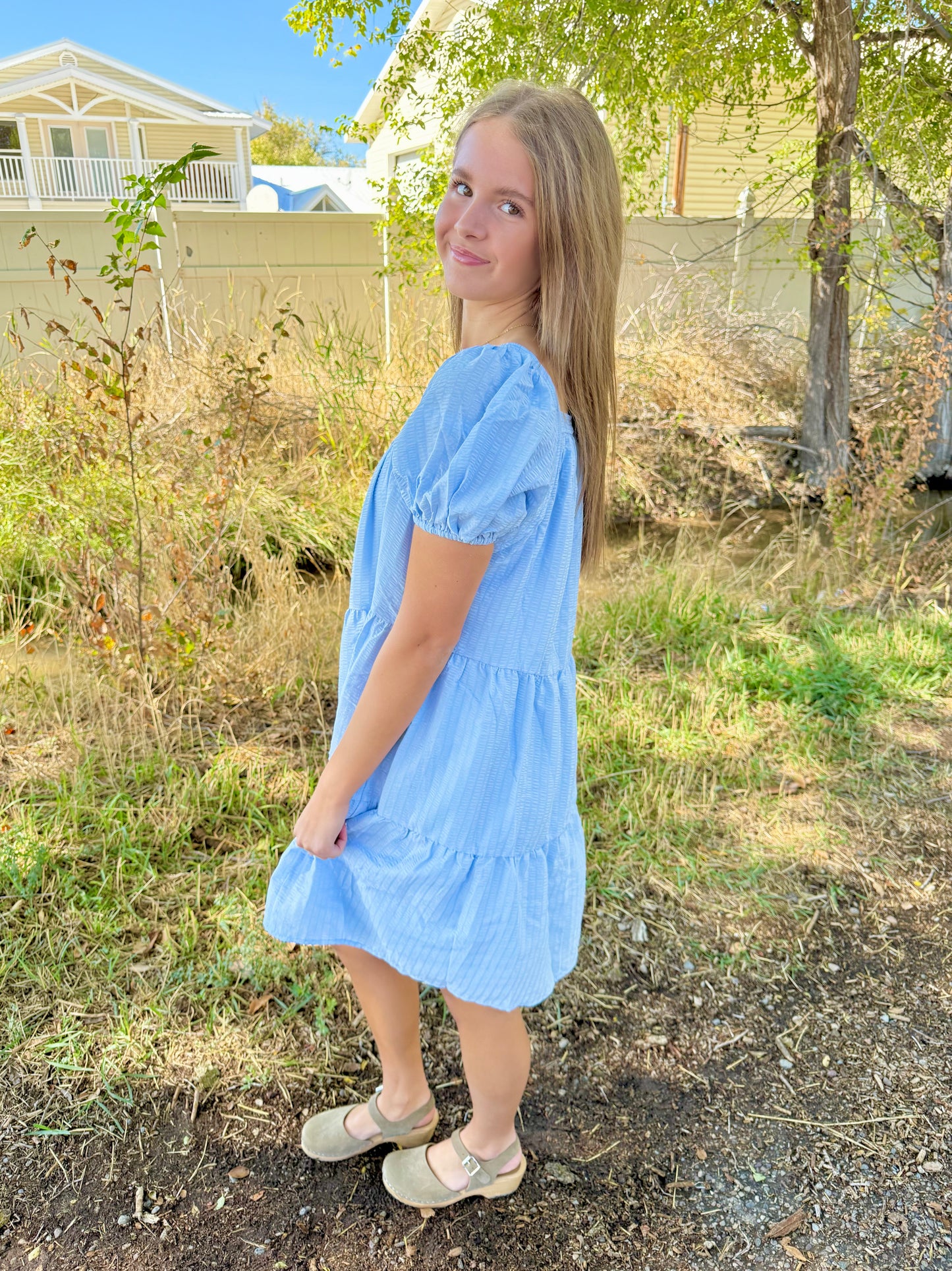 Claudia Baby Blue Dress