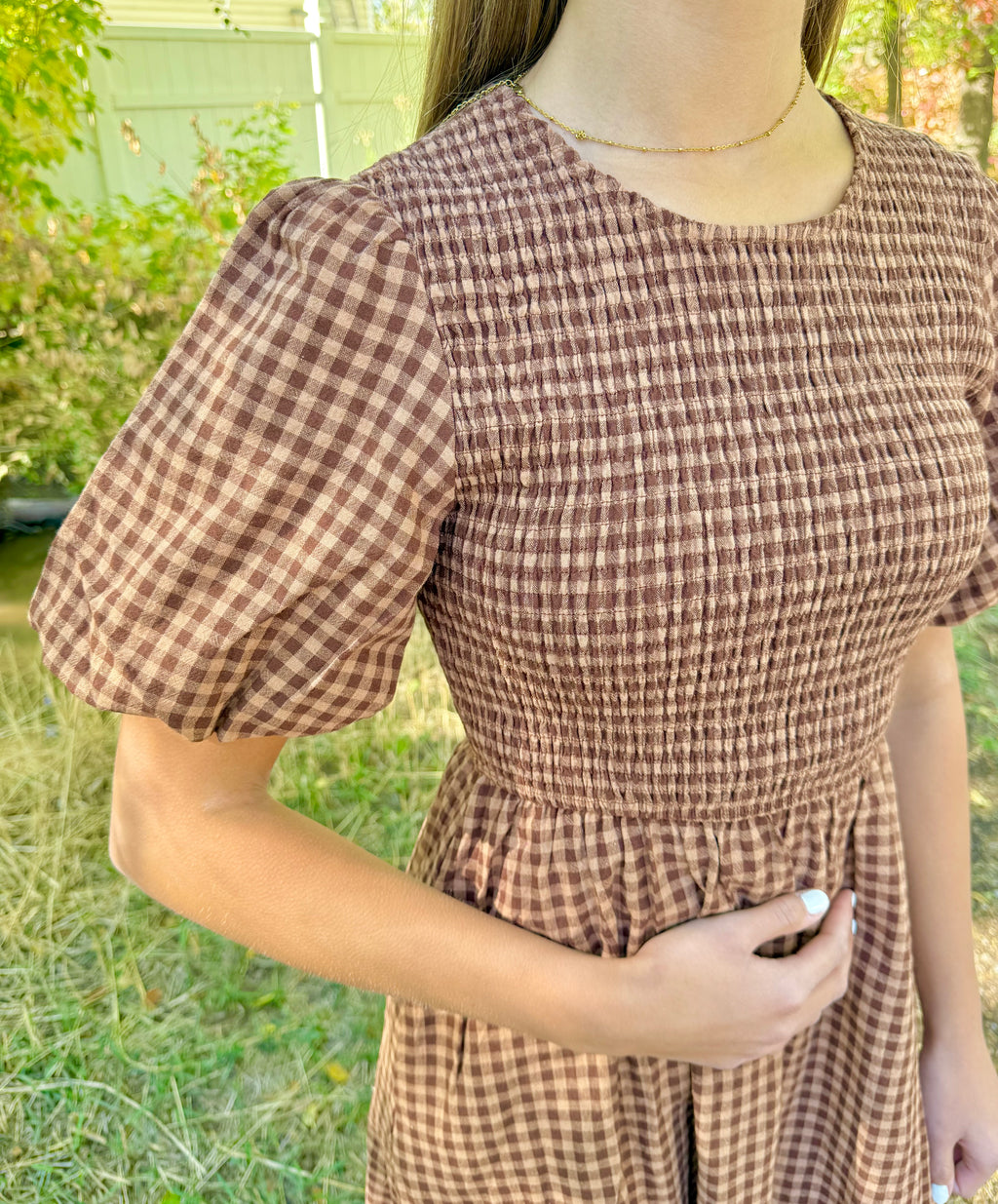 Reagan Gingham Dress