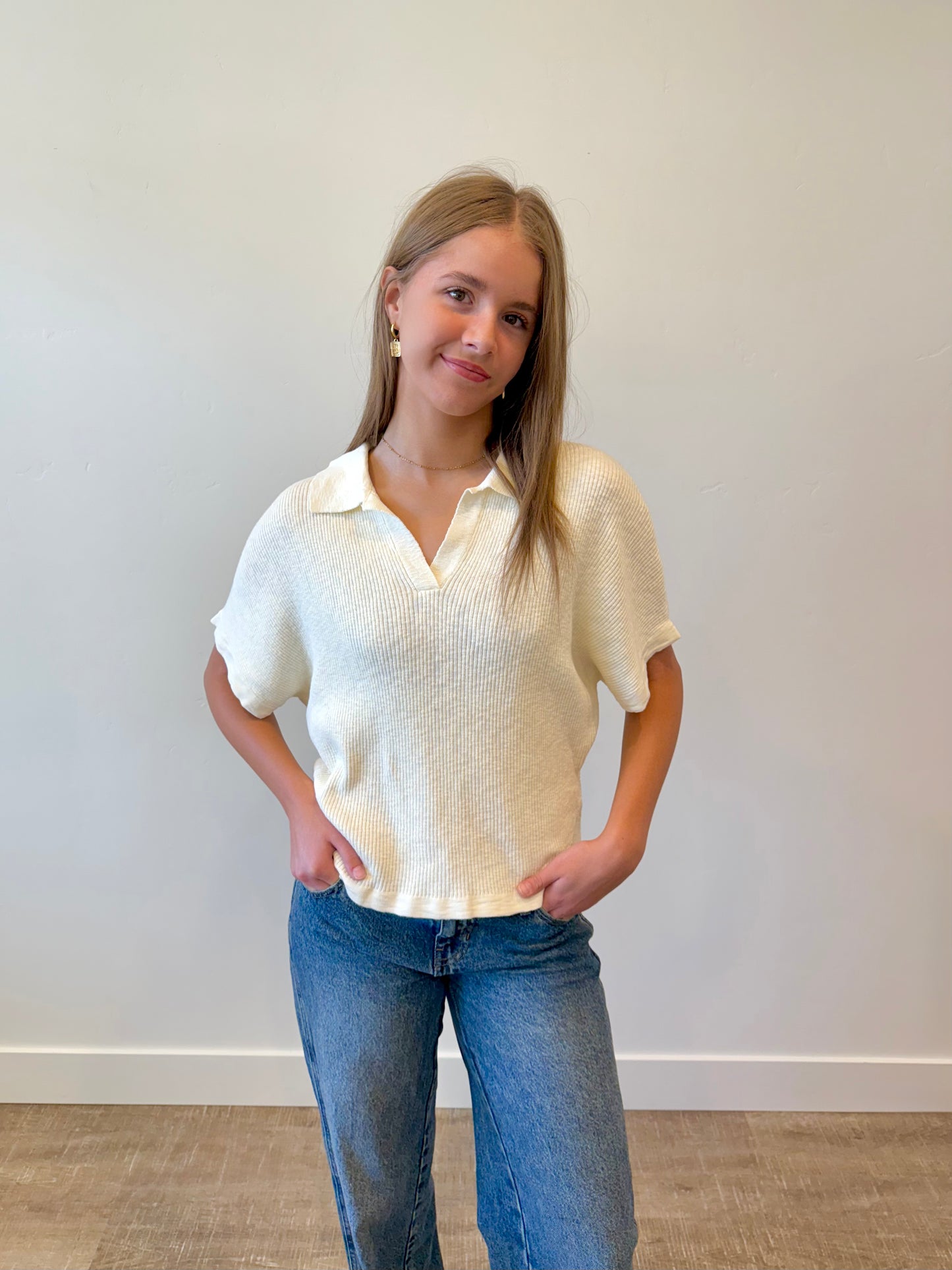 Addy Ribbed Sweater Top