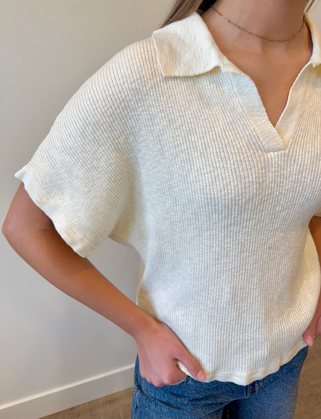 Addy Ribbed Sweater Top