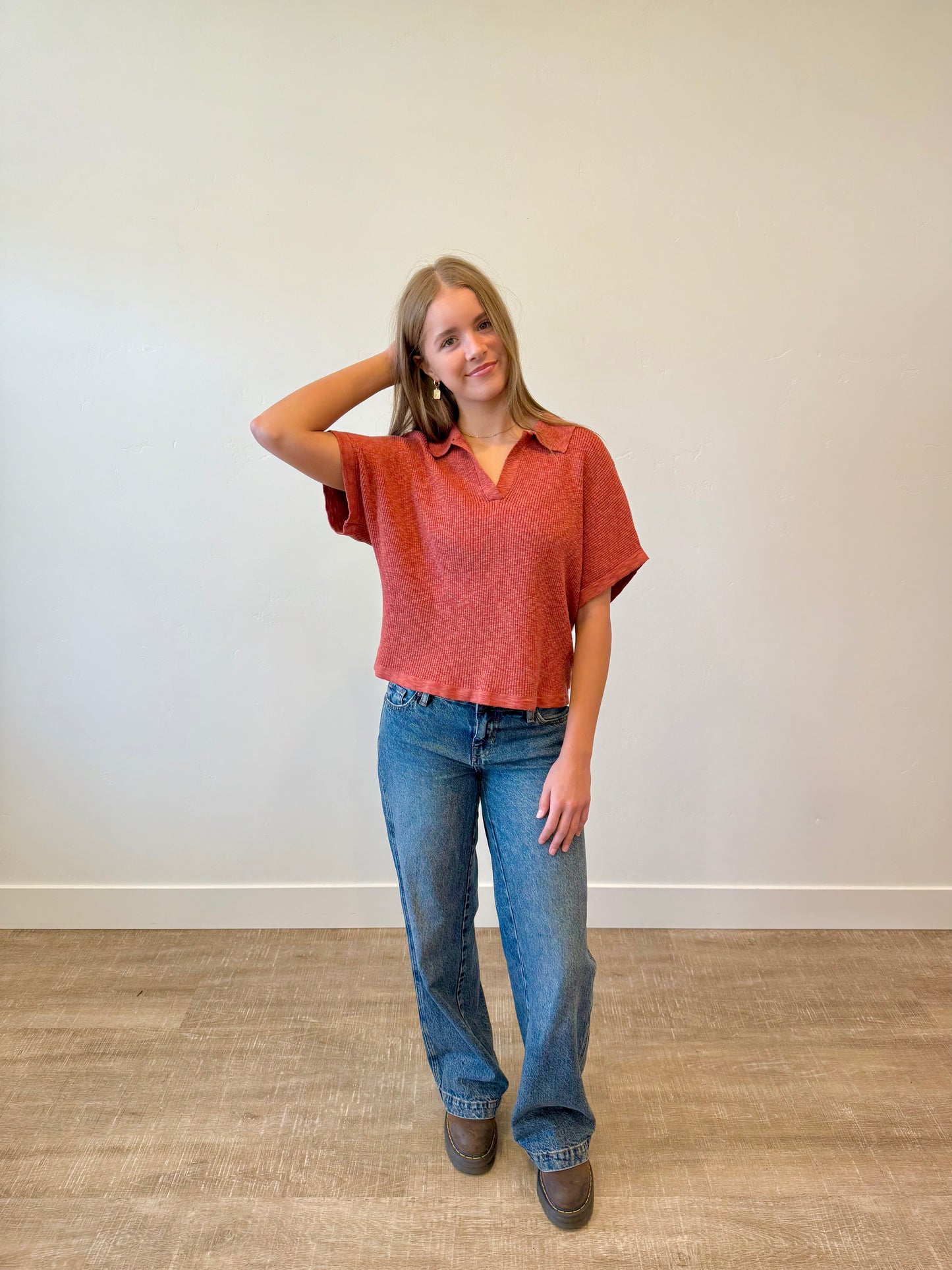 Addy Ribbed Sweater Top