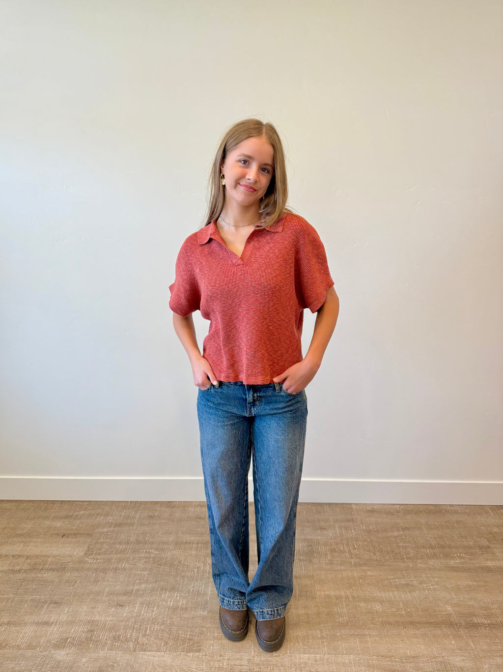 Addy Ribbed Sweater Top