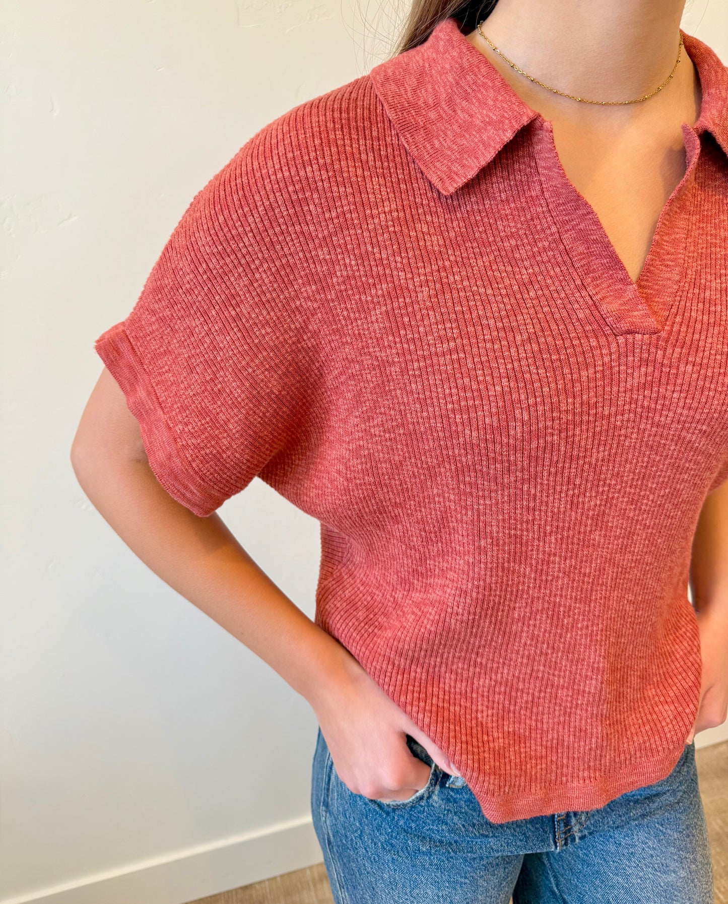 Addy Ribbed Sweater Top