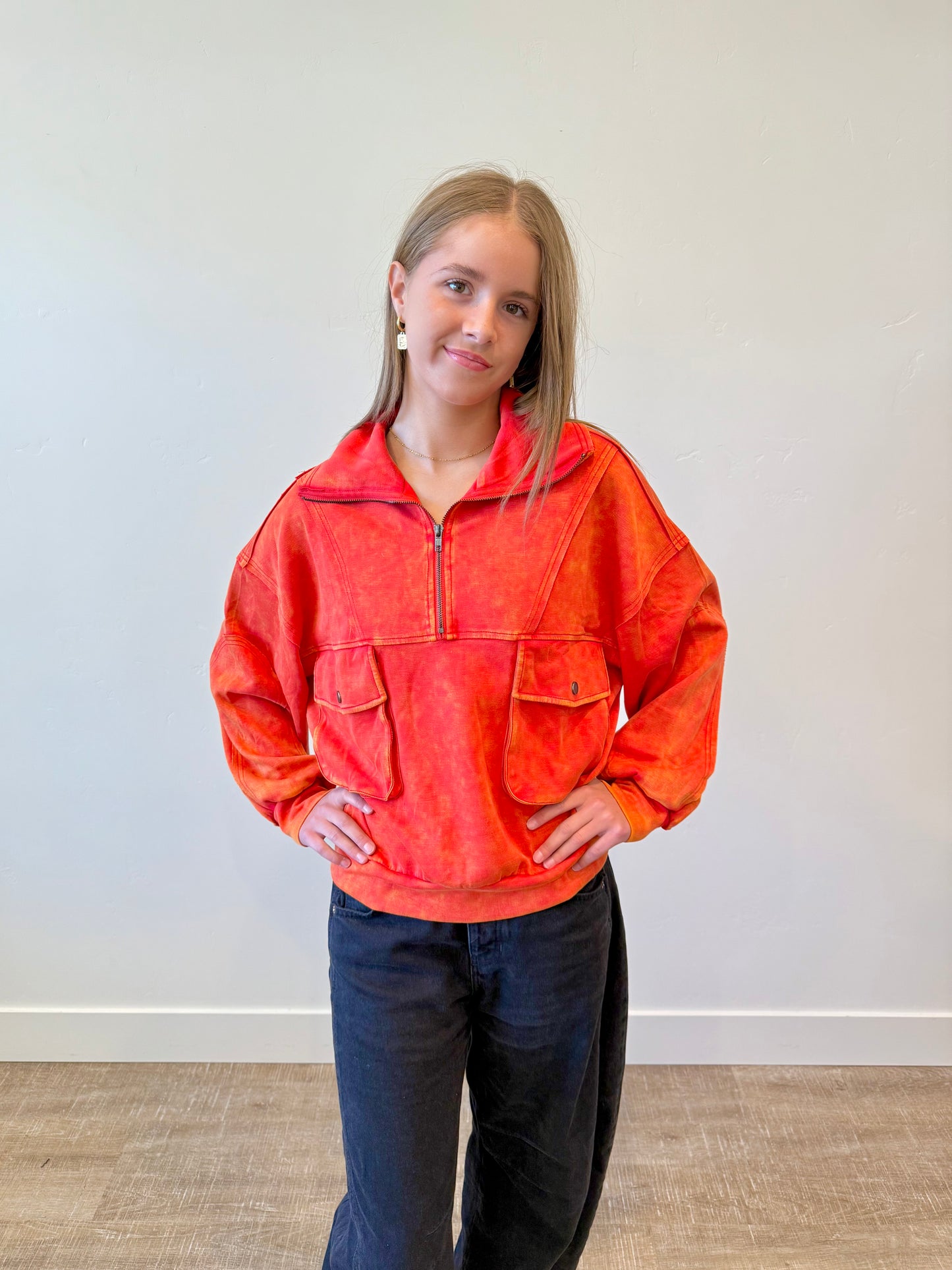 Feelin' Fine Half Zip Pullover