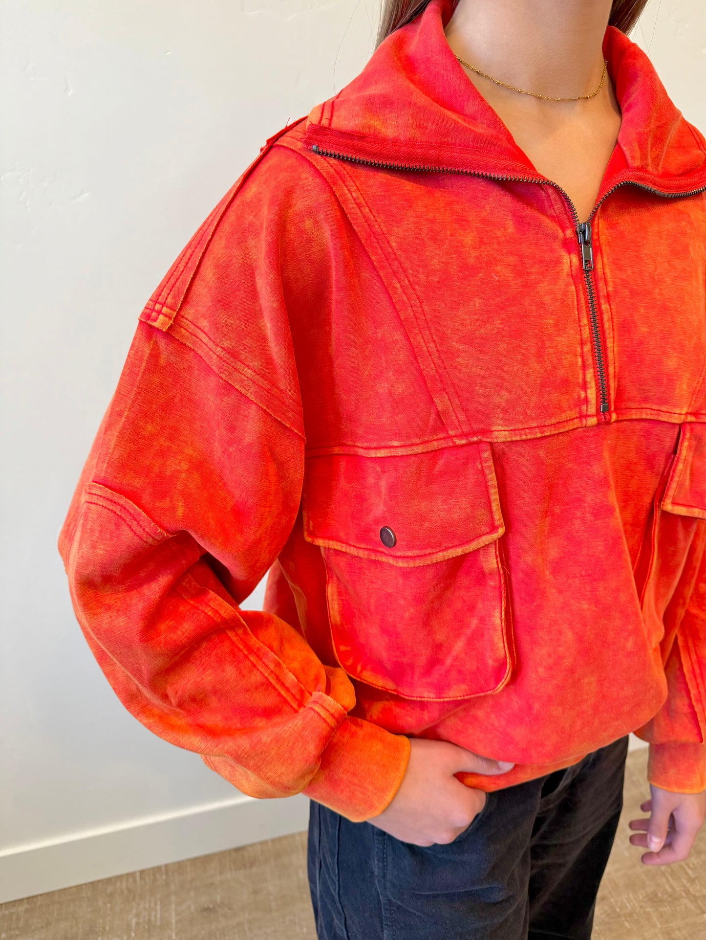 Feelin' Fine Half Zip Pullover