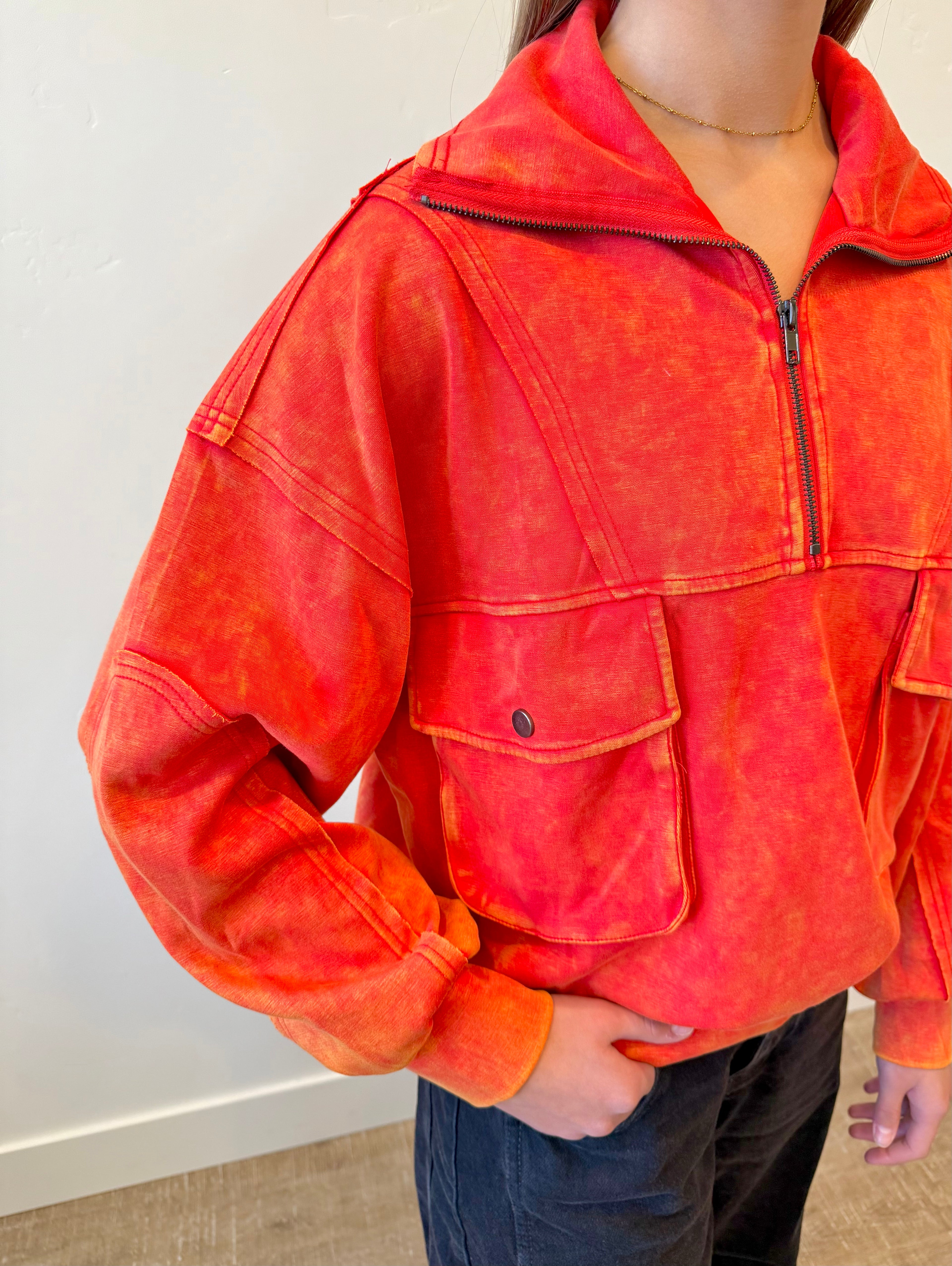 Feelin' Fine Half Zip Pullover