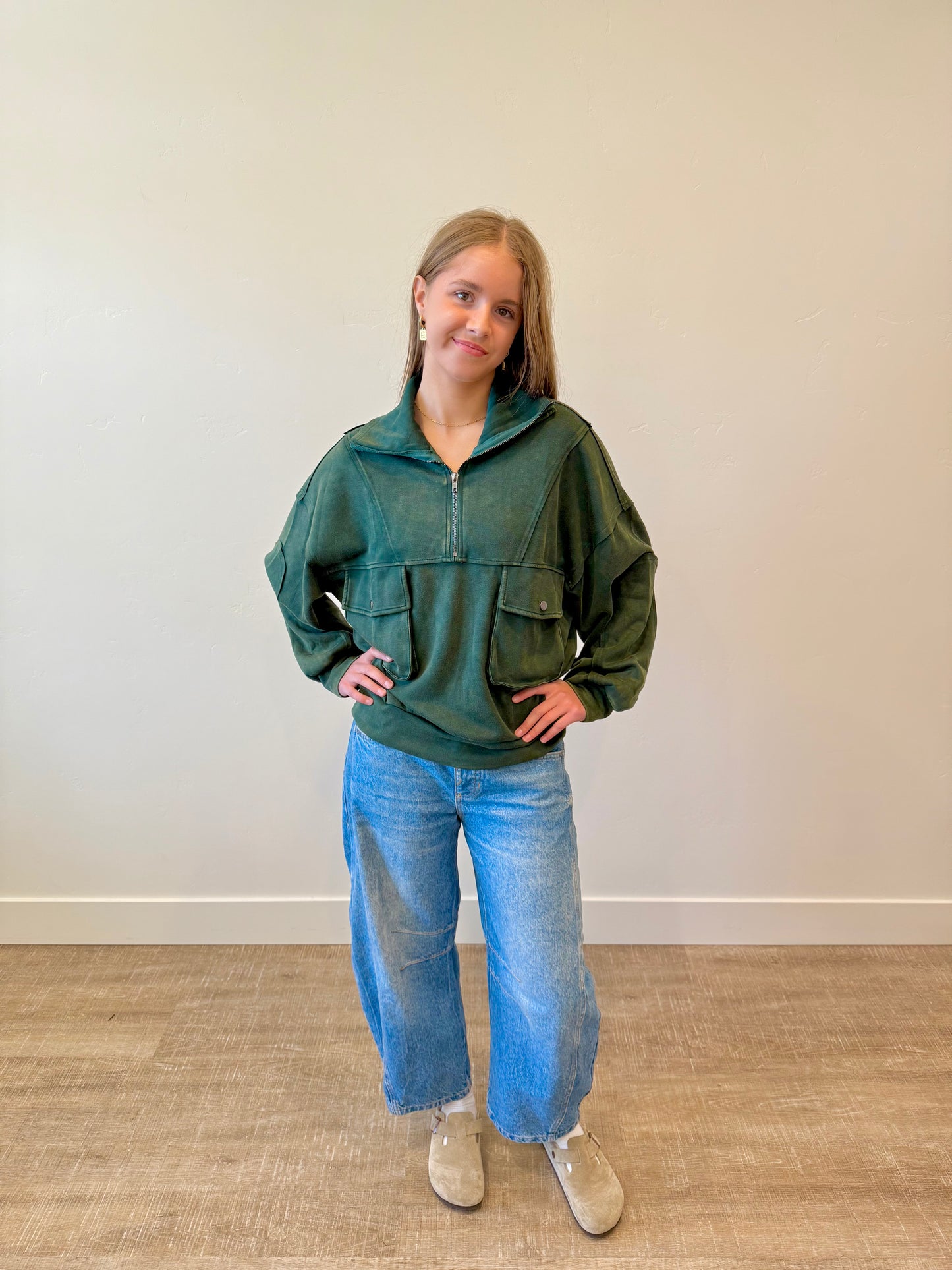 Feelin' Fine Half Zip Pullover