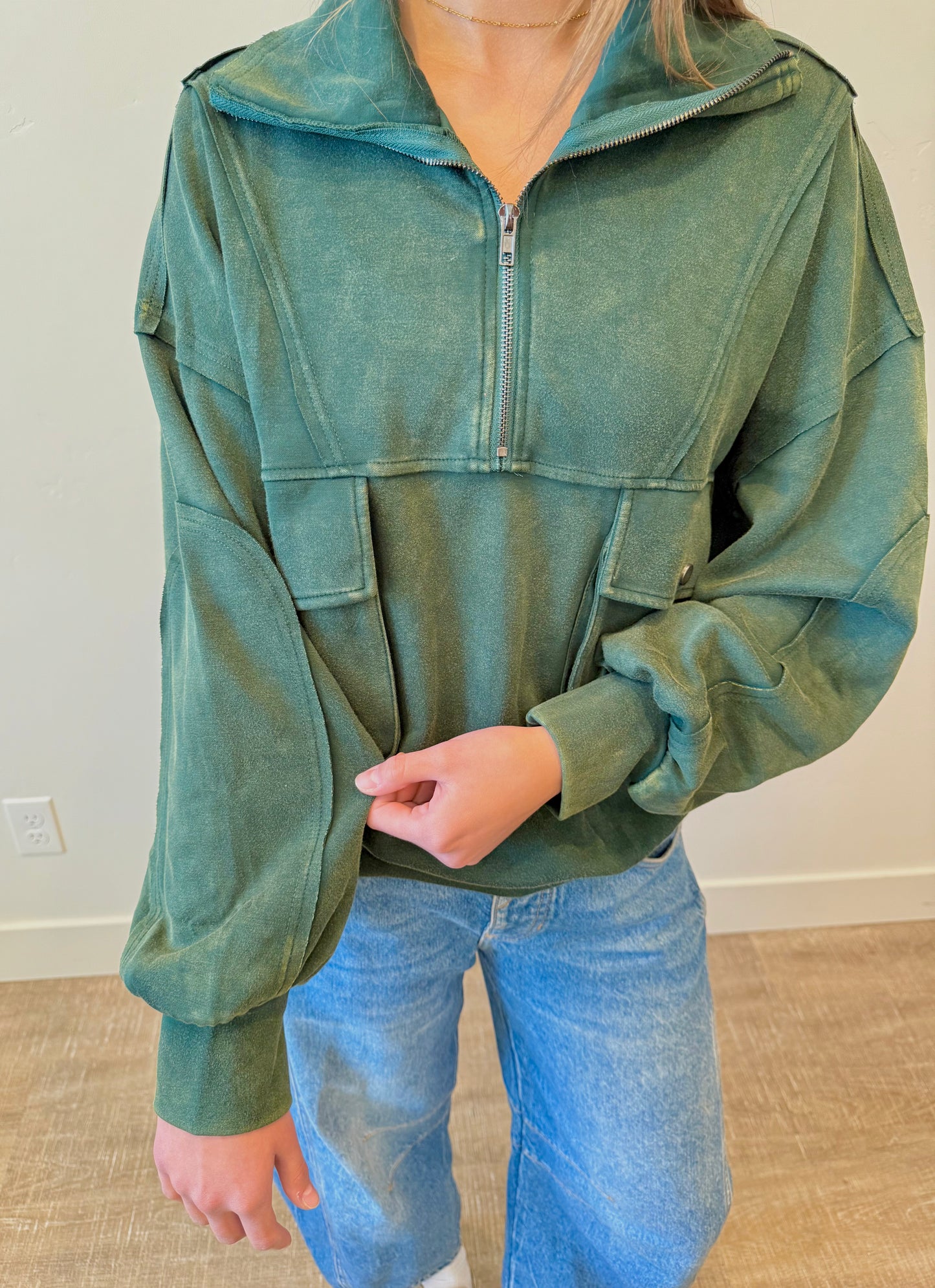 Feelin' Fine Half Zip Pullover