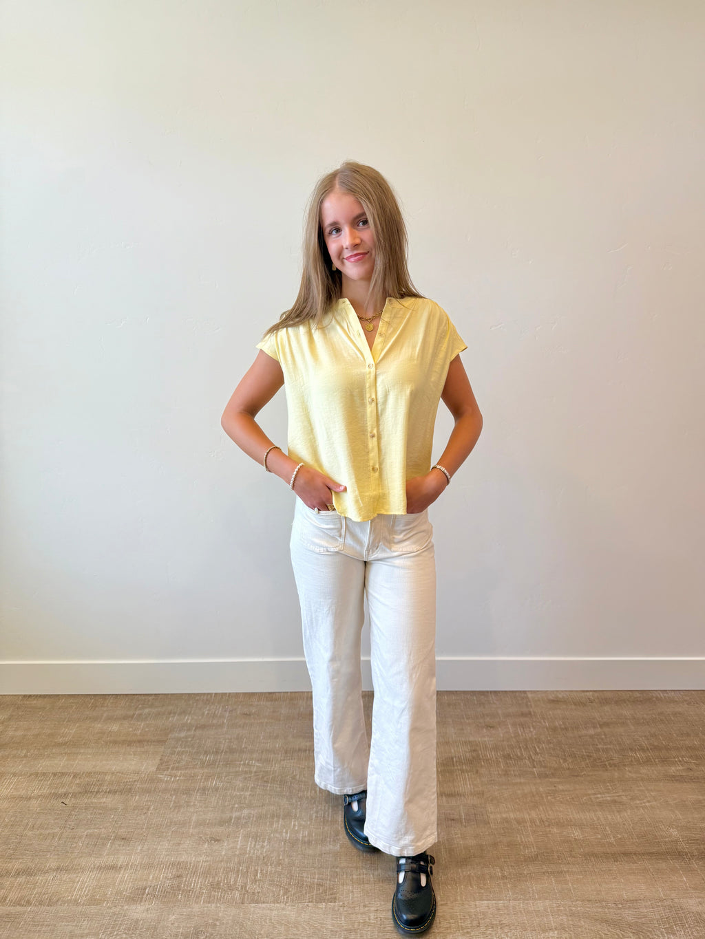Linden Button Up Top
