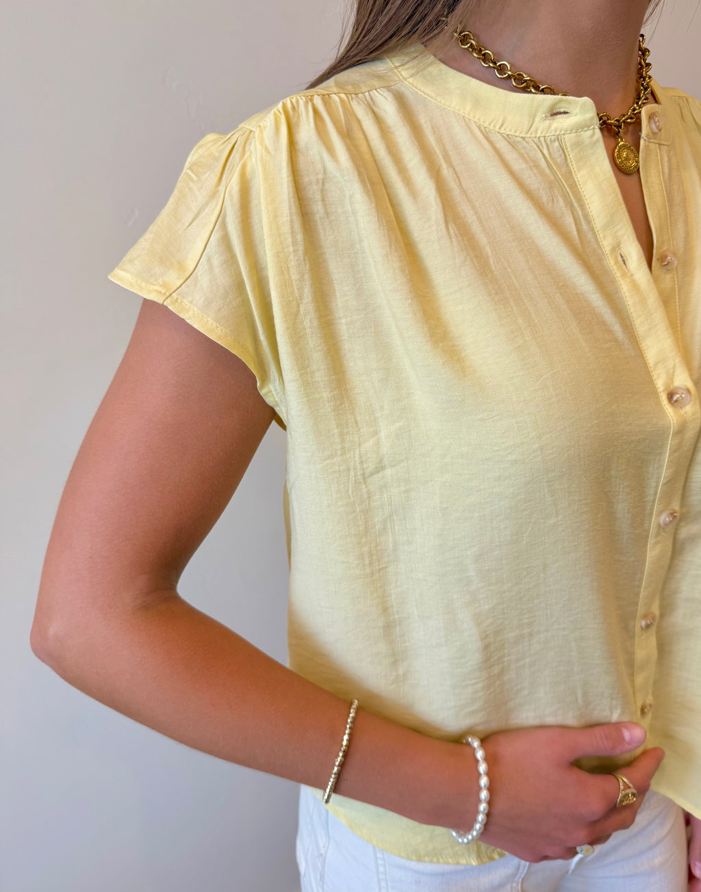 Linden Button Up Top