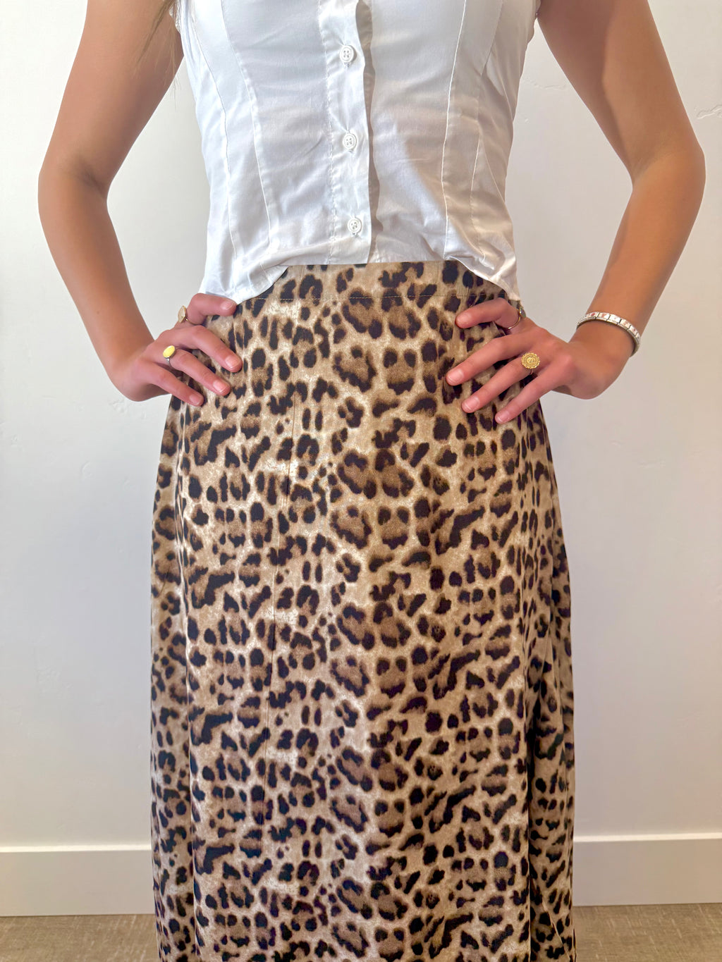Aria Leopard Skirt