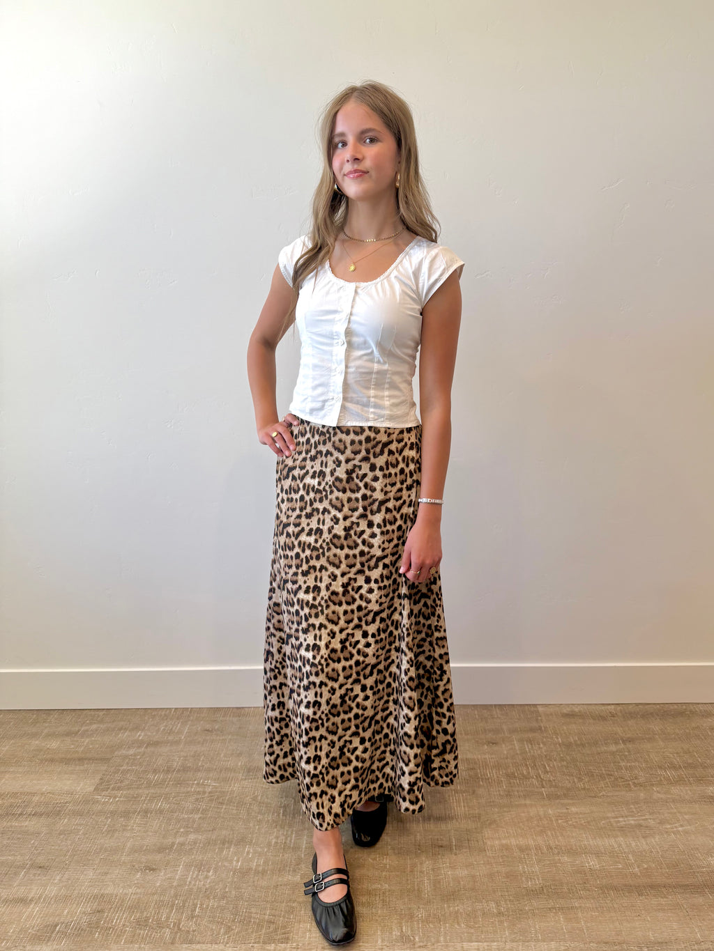Aria Leopard Skirt