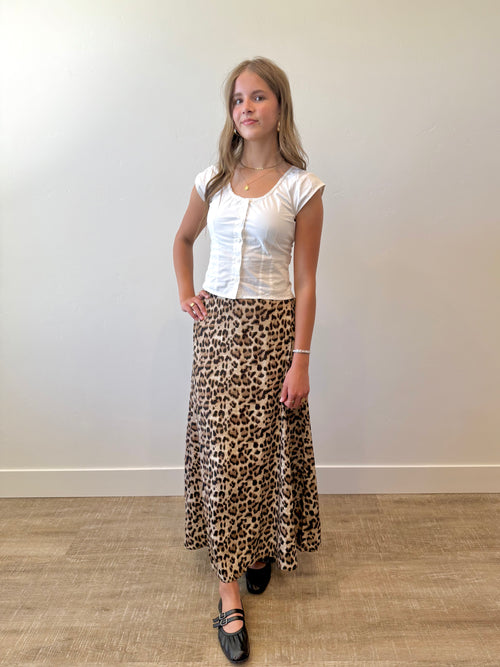 Aria Leopard Skirt