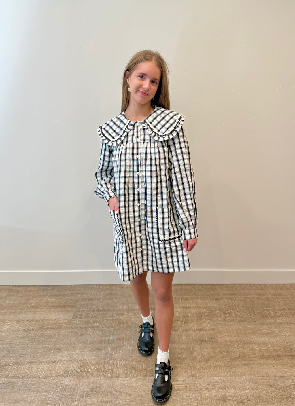 Simone Plaid Dress