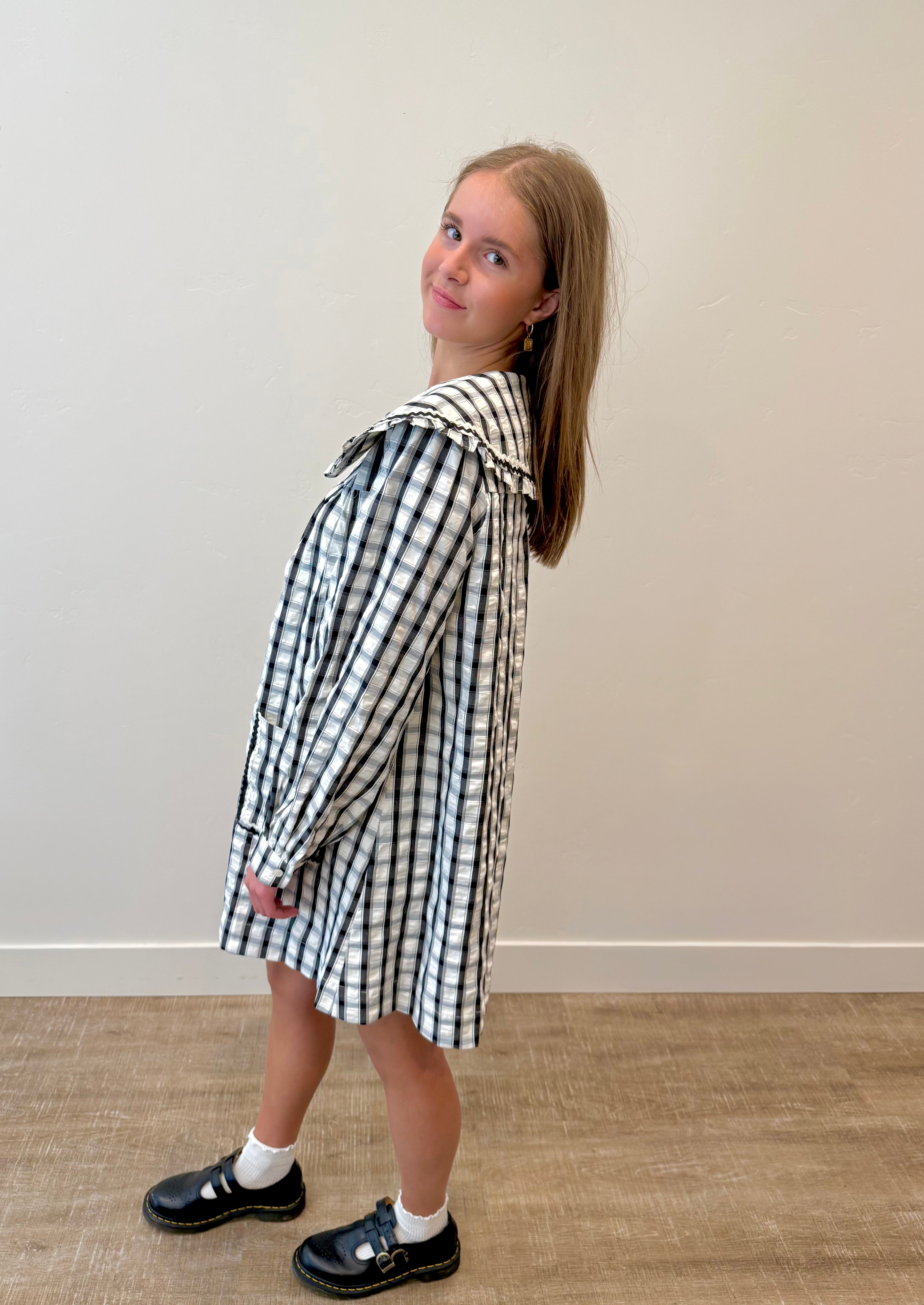Simone Plaid Dress