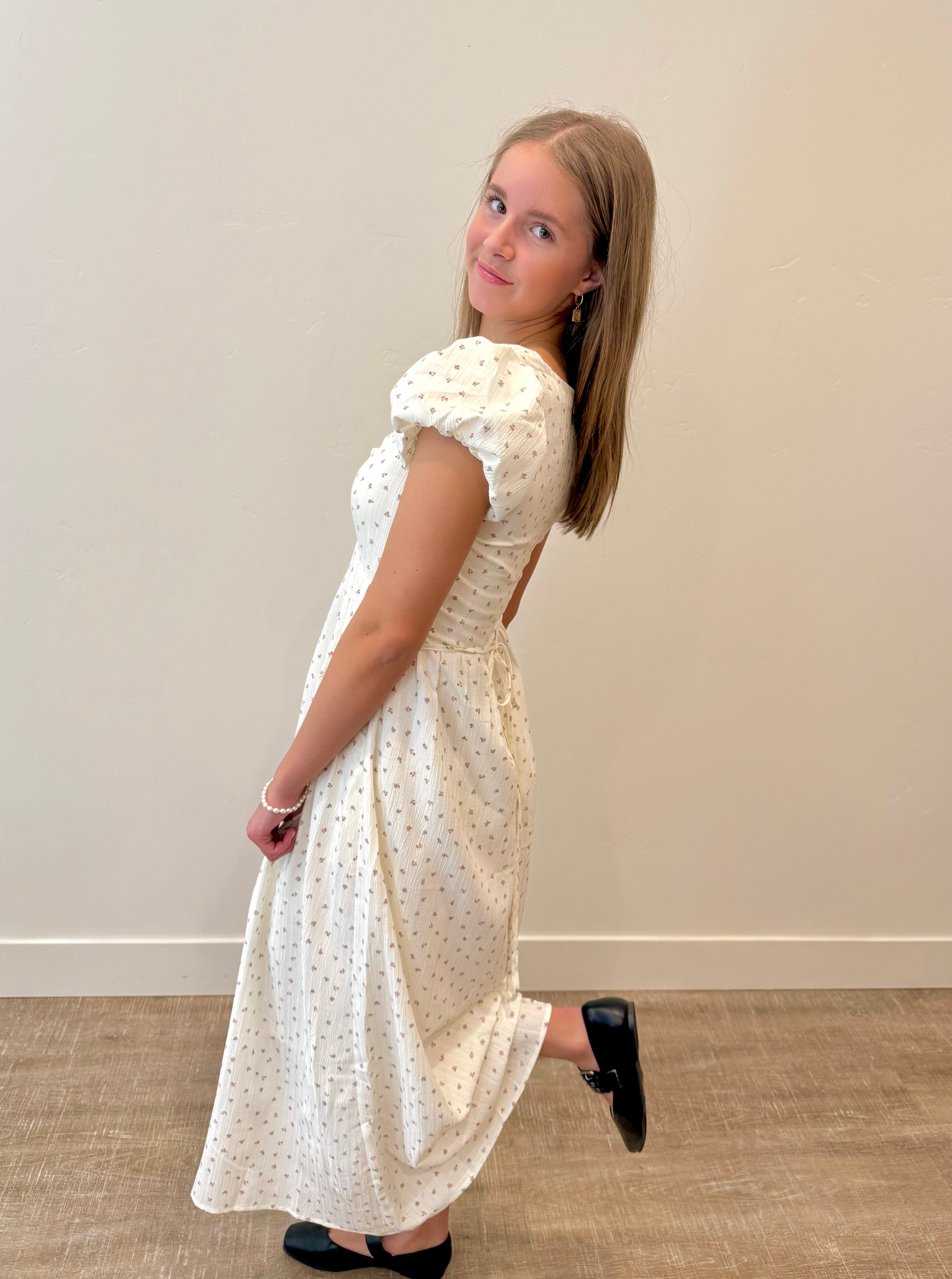 Ashton Floral Print Dress