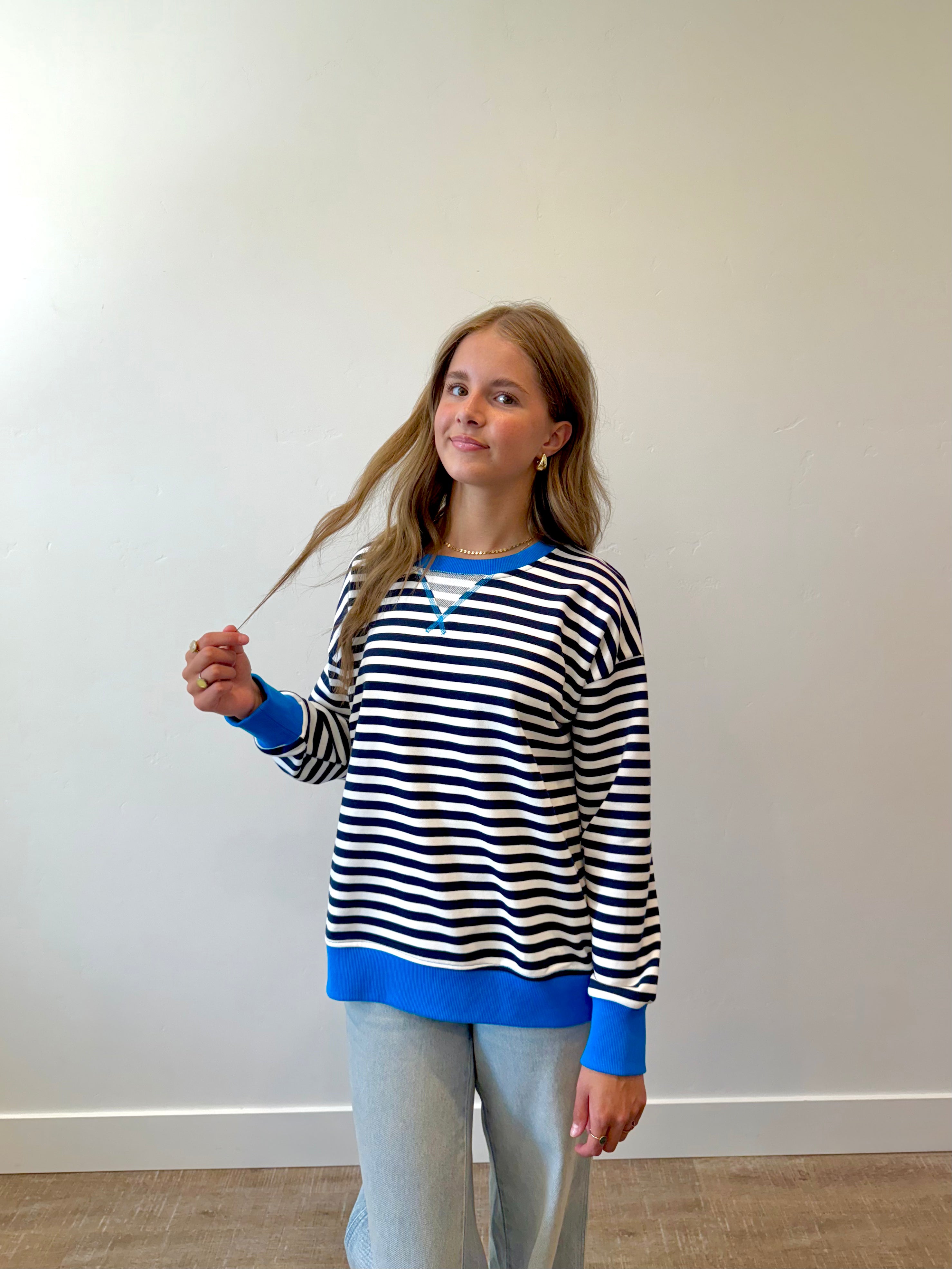 Beverly Striped Crewneck