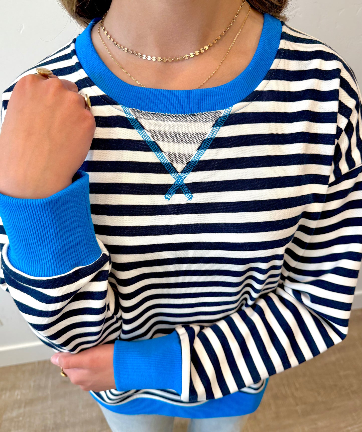 Beverly Striped Crewneck