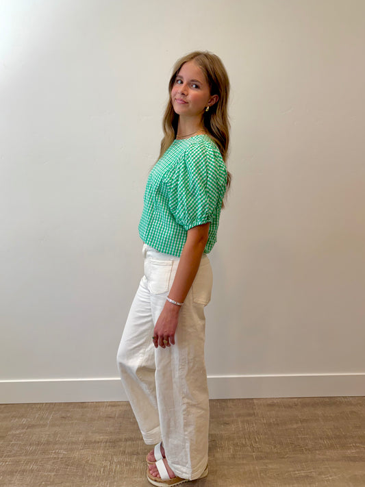 Abbey Gingham Top