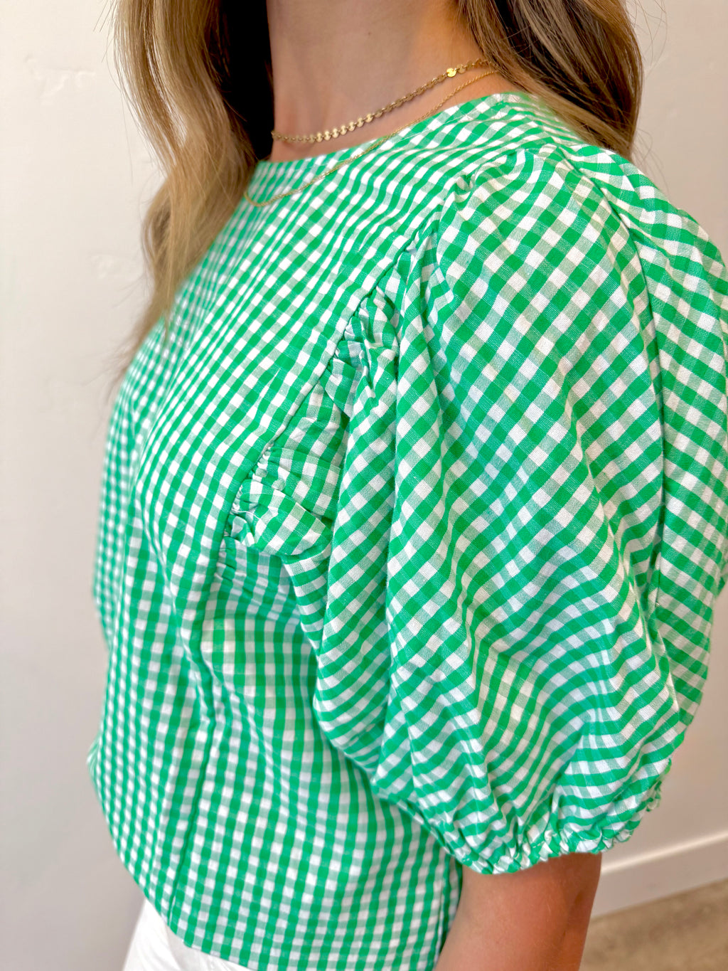 Abbey Gingham Top
