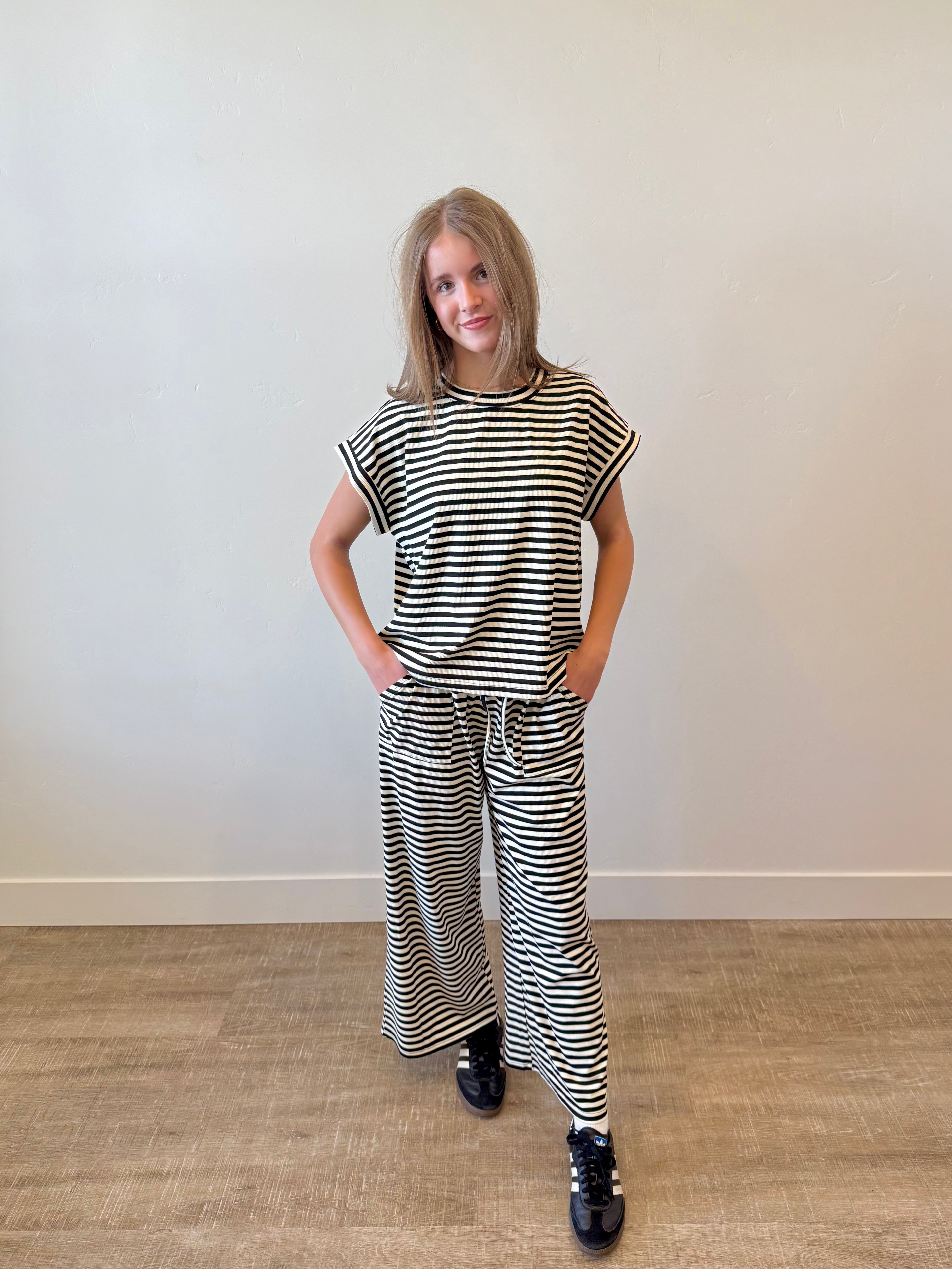 "Let It Be" Striped Set