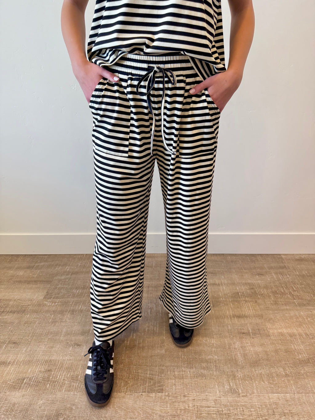 "Let It Be" Striped Set