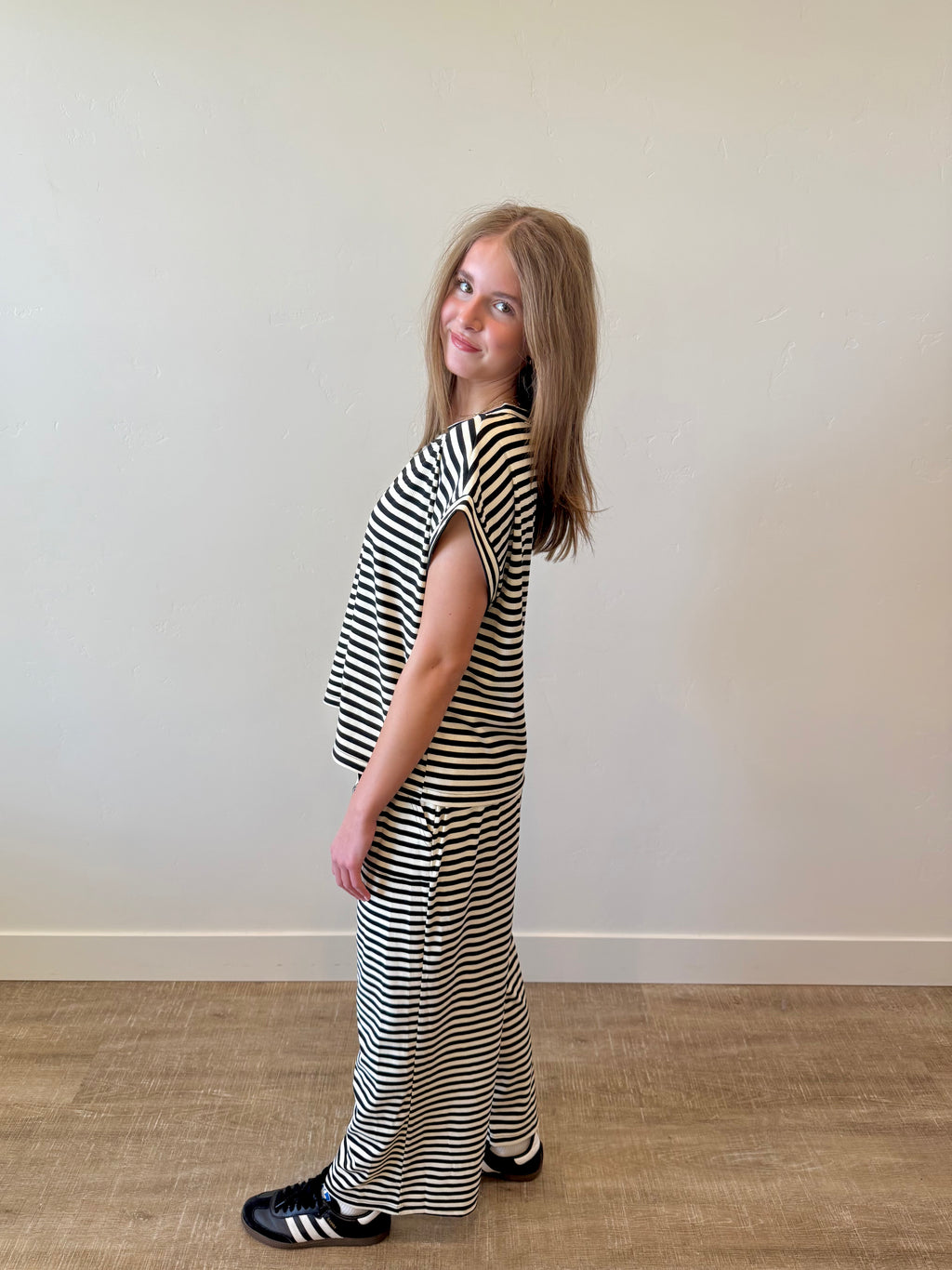 "Let It Be" Striped Set