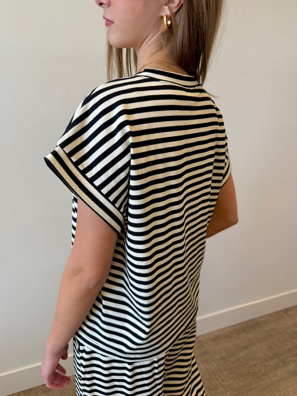 "Let It Be" Striped Set