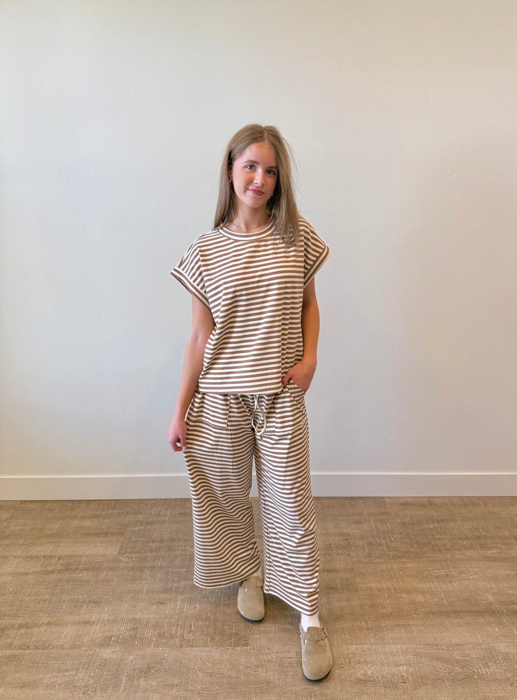 "Let It Be" Striped Set