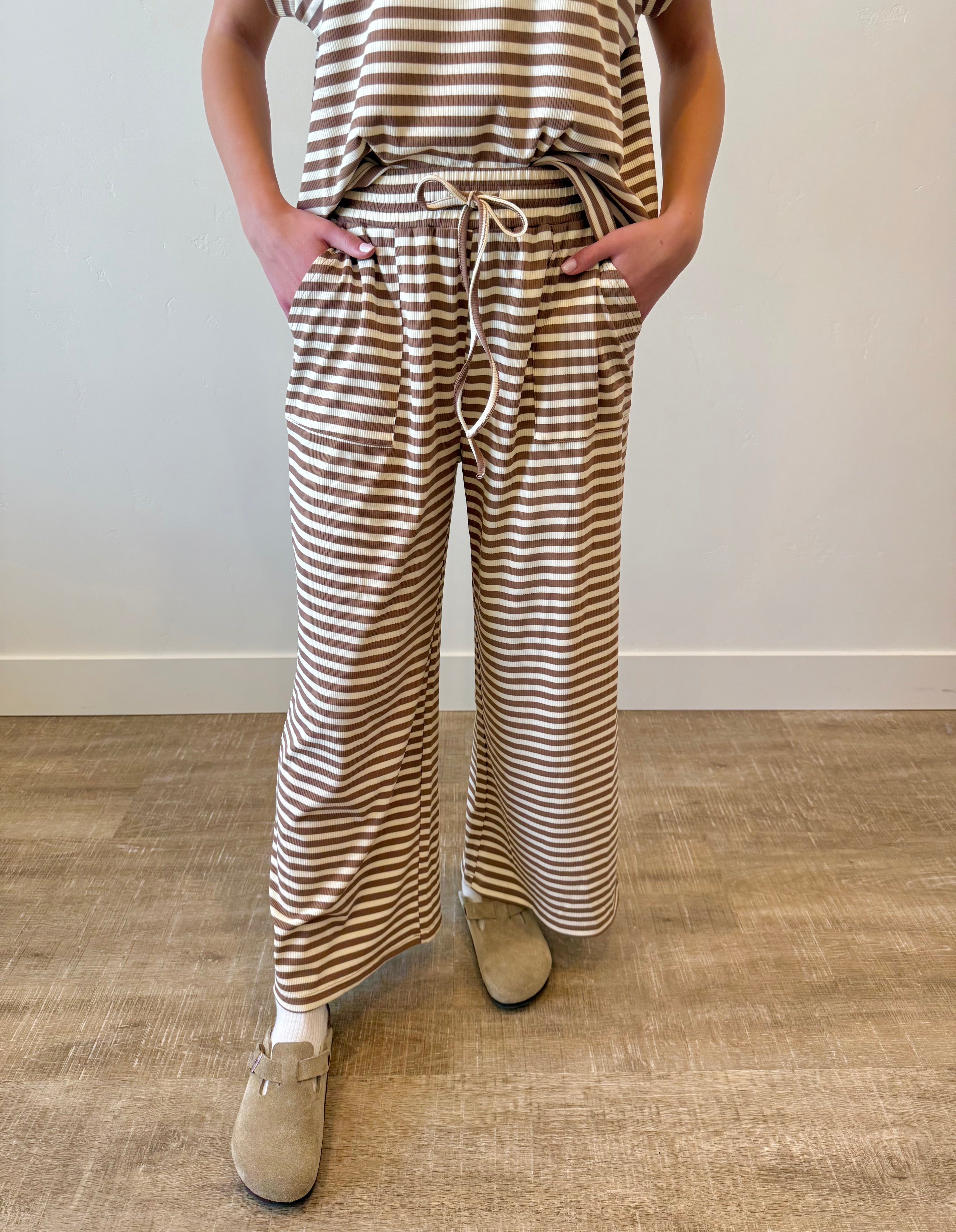 "Let It Be" Striped Set