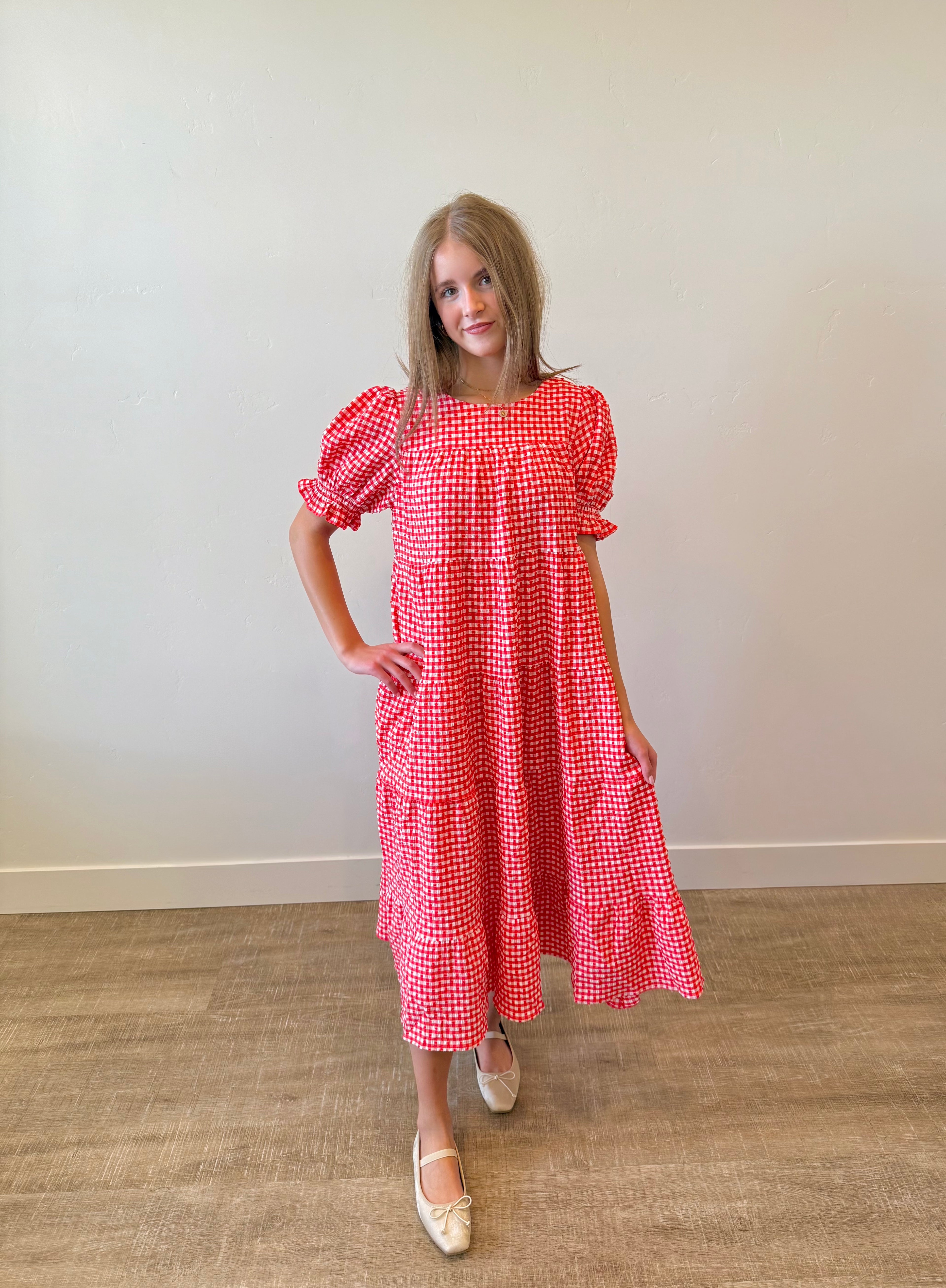 Amelia Gingham Dress
