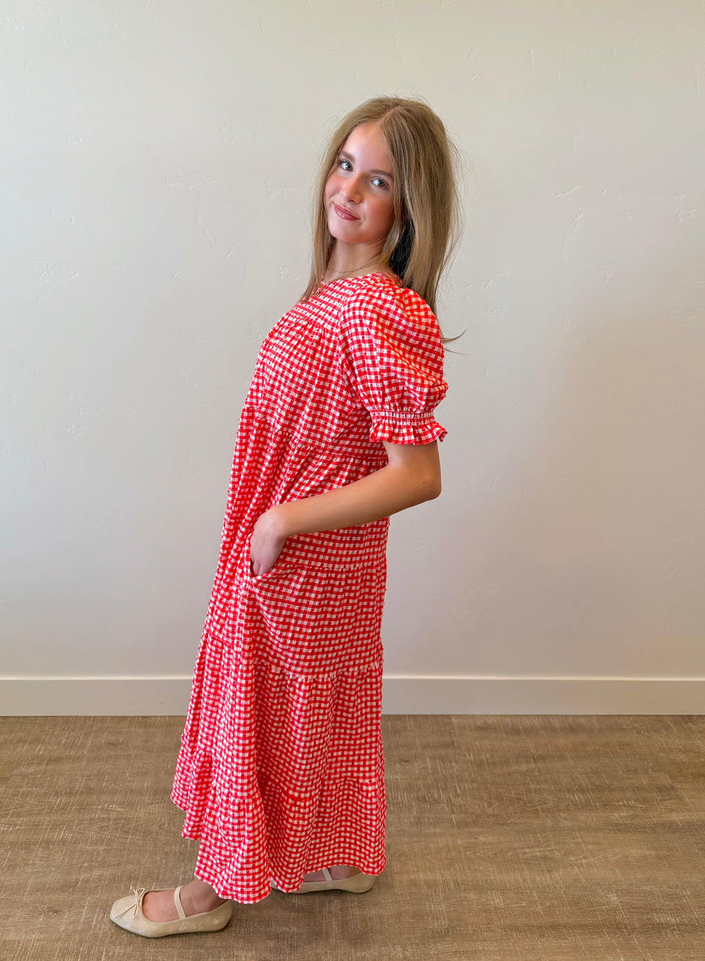 Amelia Gingham Dress