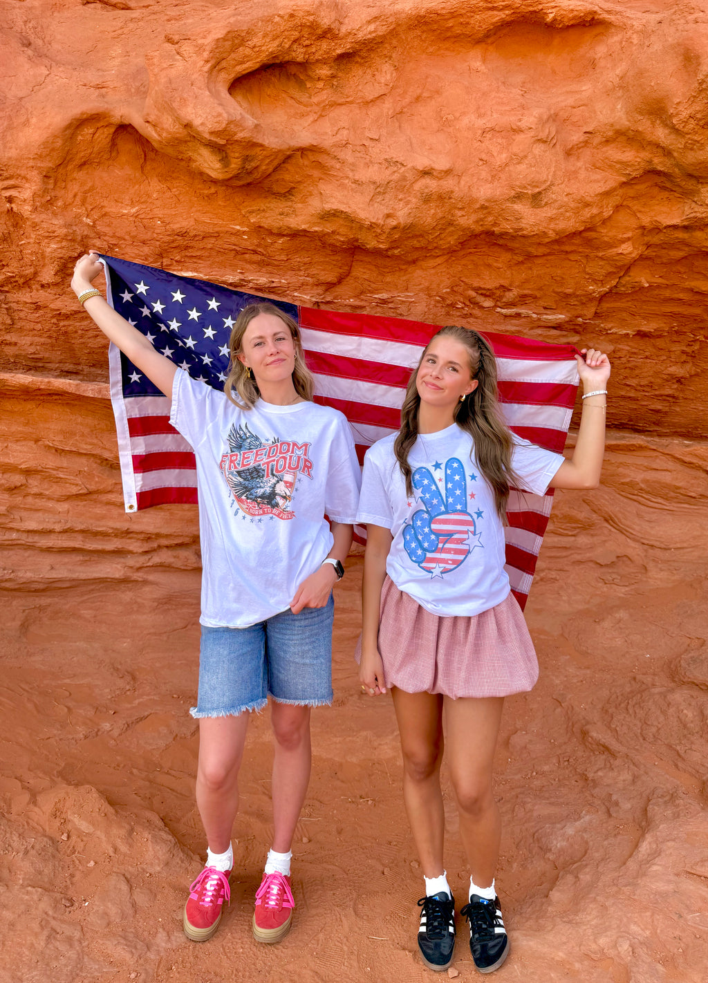 Patriotic Peace Graphic Tee